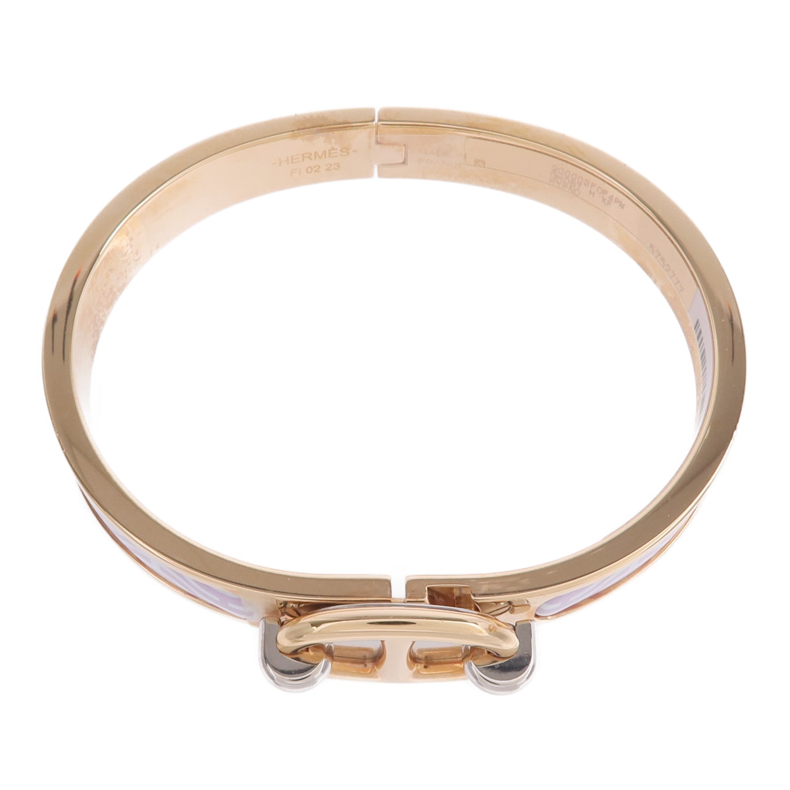 HERMES 金屬/琺瑯Mini Clic Chaine d'Ancre手鐲
