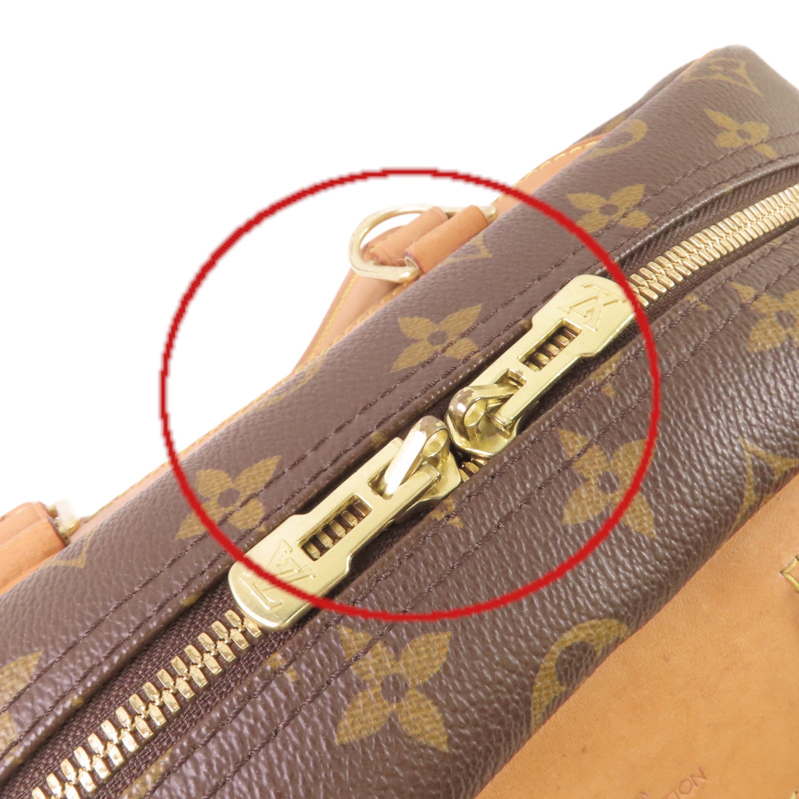 LOUIS VUITTON 【激減優惠】Monogram Deauville Hand Bag金扣手挽袋啡色