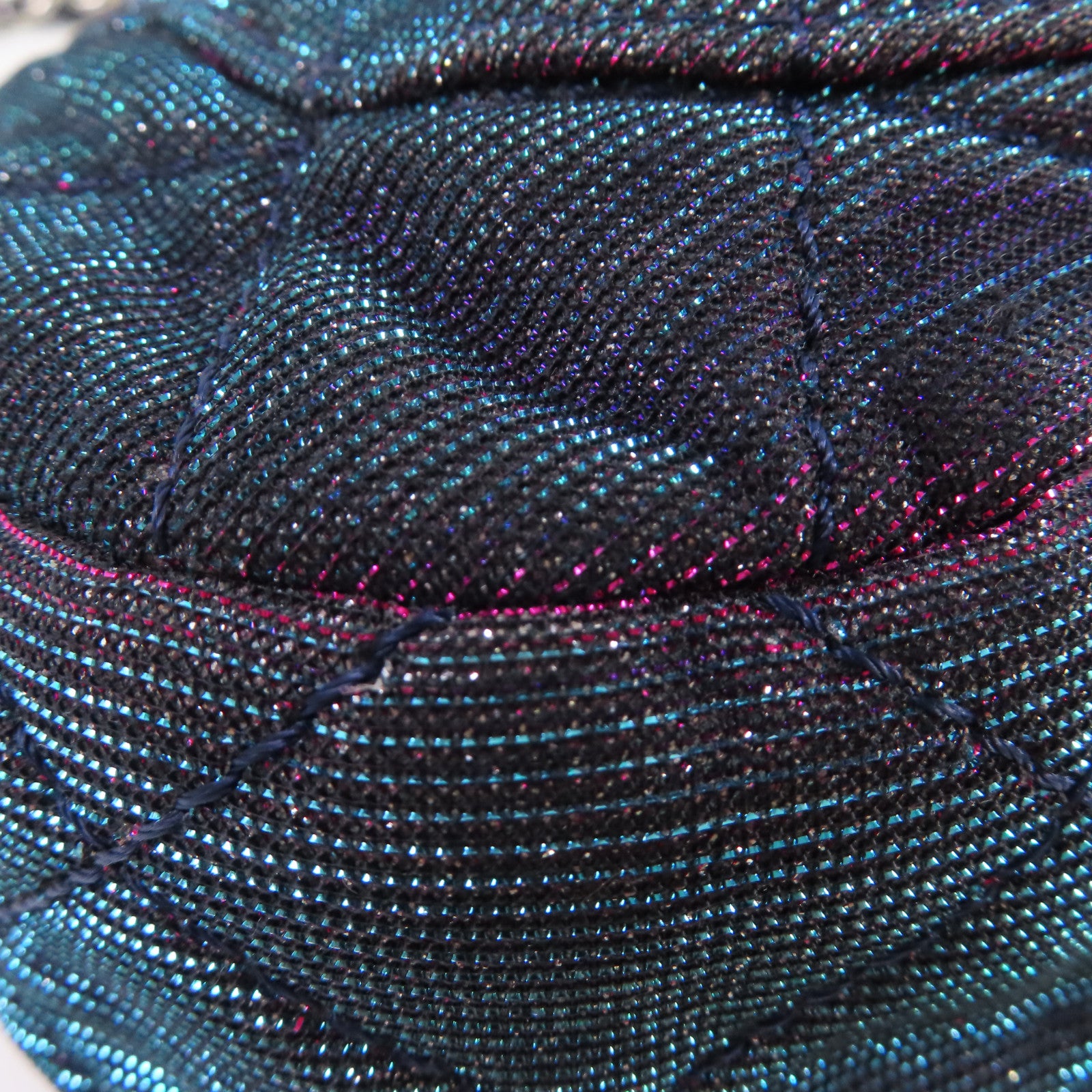 CHANEL 【激減優惠】菱格帆布Chain Shoulder Bag銀扣鏈帶肩背袋粉紅色/藍色