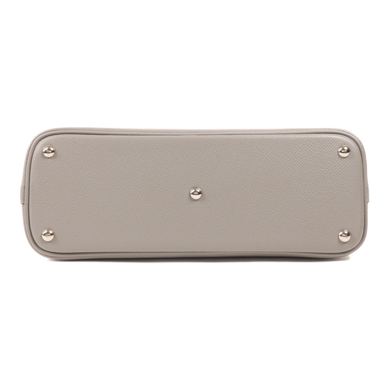 HERMES Epsom皮革Bolide 27銀扣手挽肩背兩用袋Gris Mouette