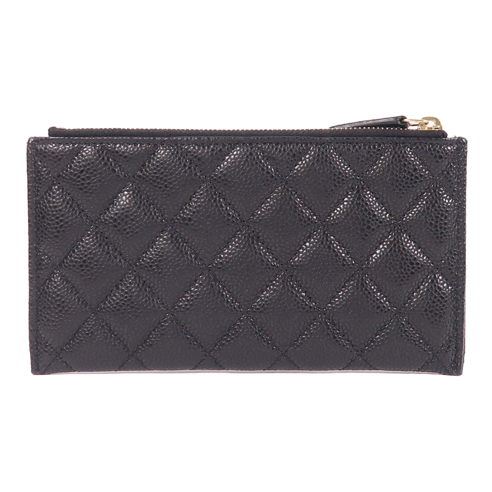 CHANEL 牛皮皮革Long Wallet金扣長錢包
