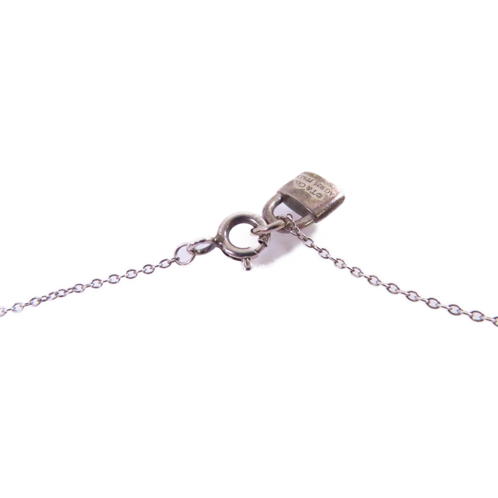 TIFFANY＆CO 925純銀Heart rock and key Necklace項鏈