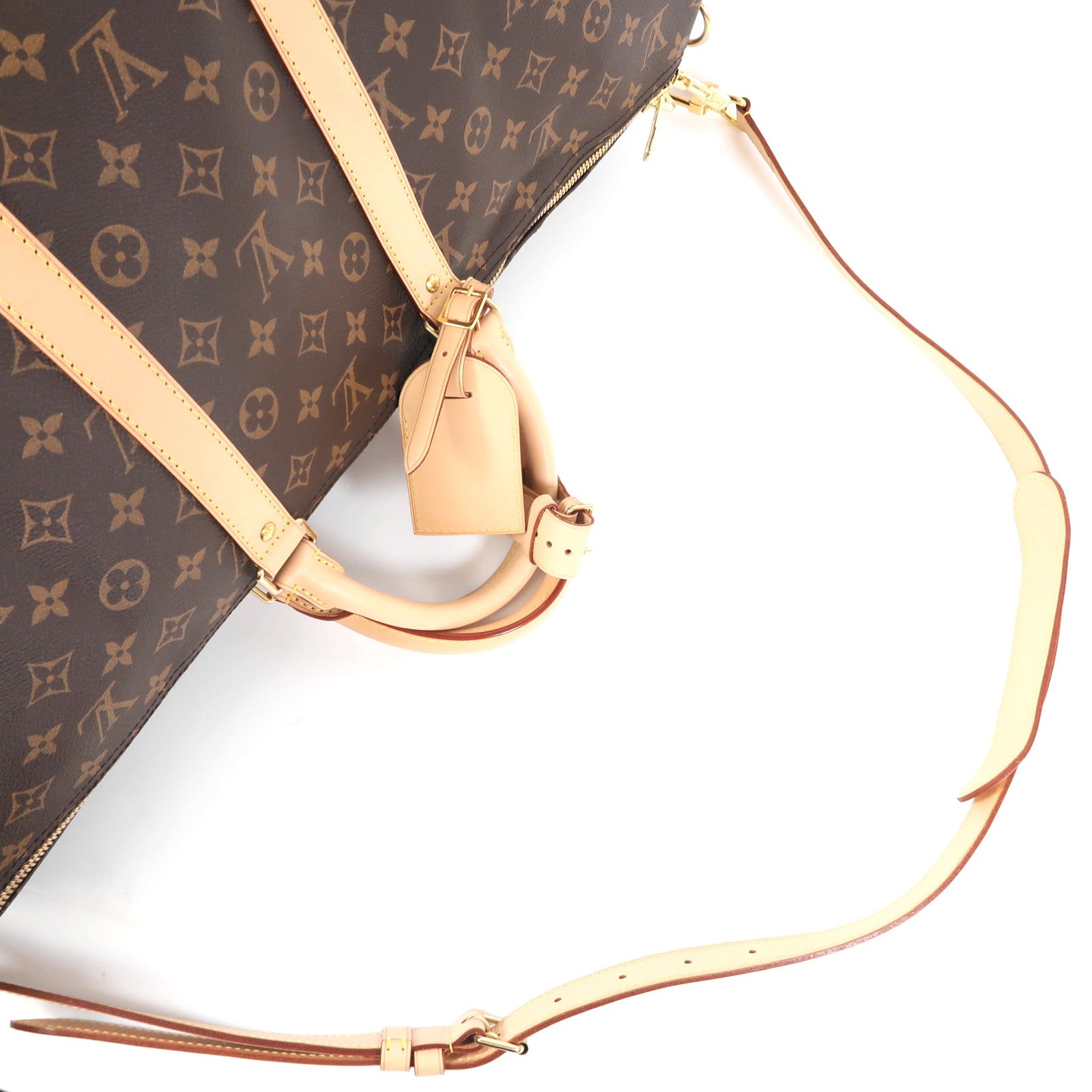 LOUIS VUITTON Monogram Keepall Bandoulie 55金扣手挽肩背兩用袋