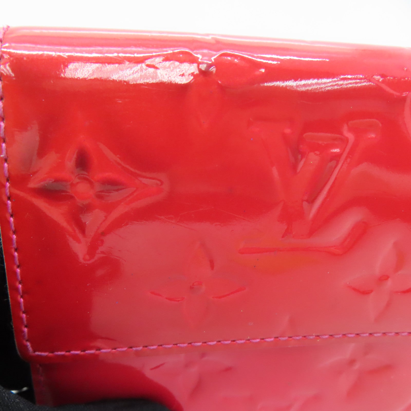 LOUIS VUITTON 【激減優惠】Venis Long Wallet金扣長錢包紅色
