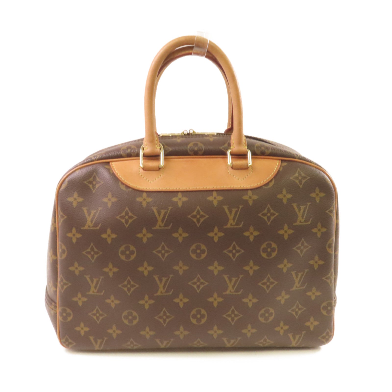 LOUIS VUITTON 【激減優惠】Monogram Deauville Hand Bag金扣手挽袋啡色
