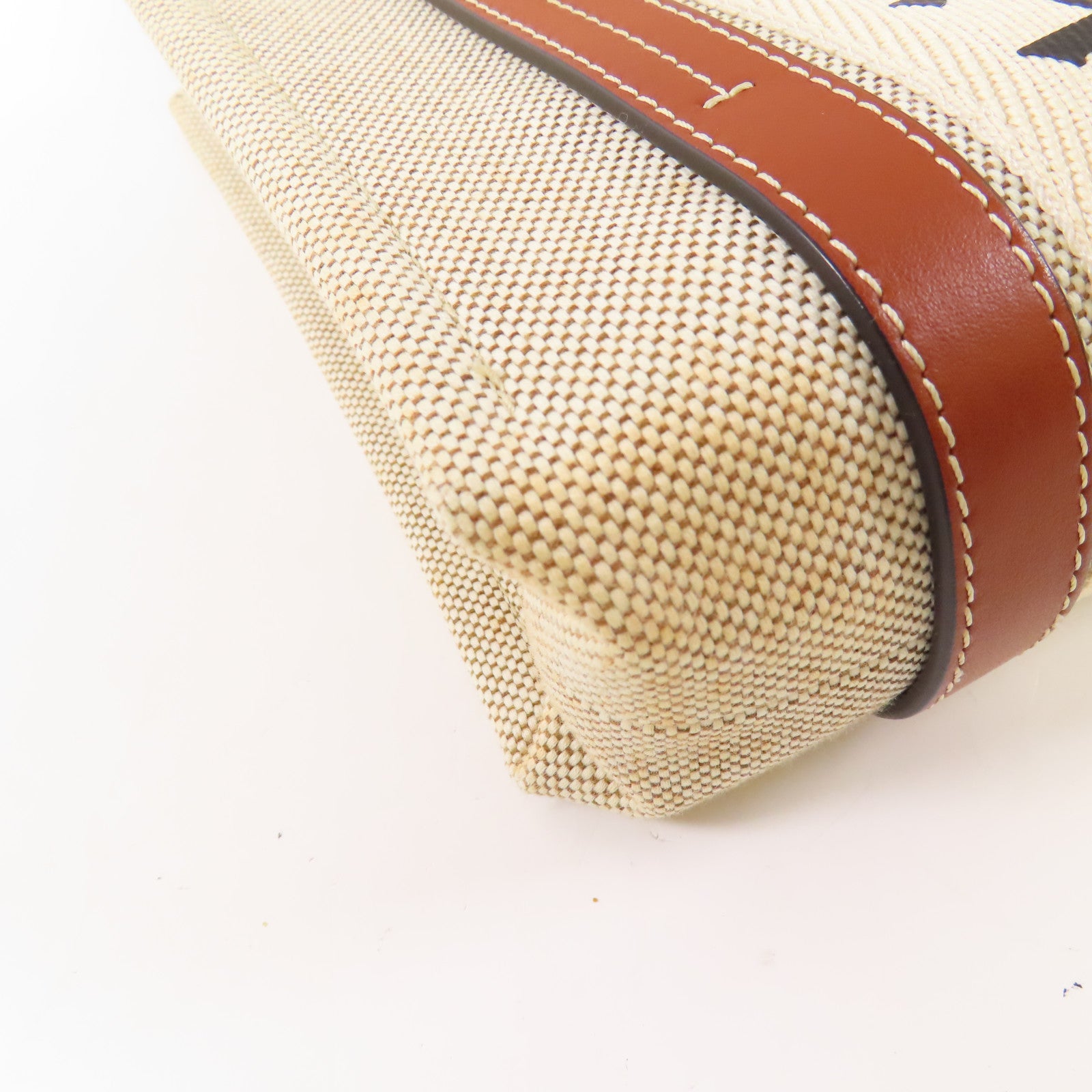 Chloe 帆布Mini Woody手挽袋