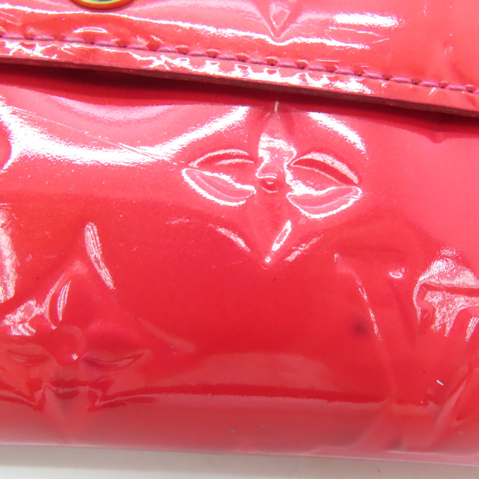 LOUIS VUITTON 【激減優惠】Venis Long Wallet金扣長錢包紅色