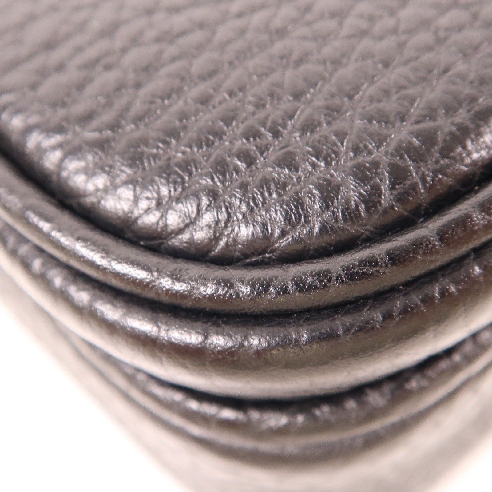 BALLY SHW Pouch Calfskin Leather Black/Red/White