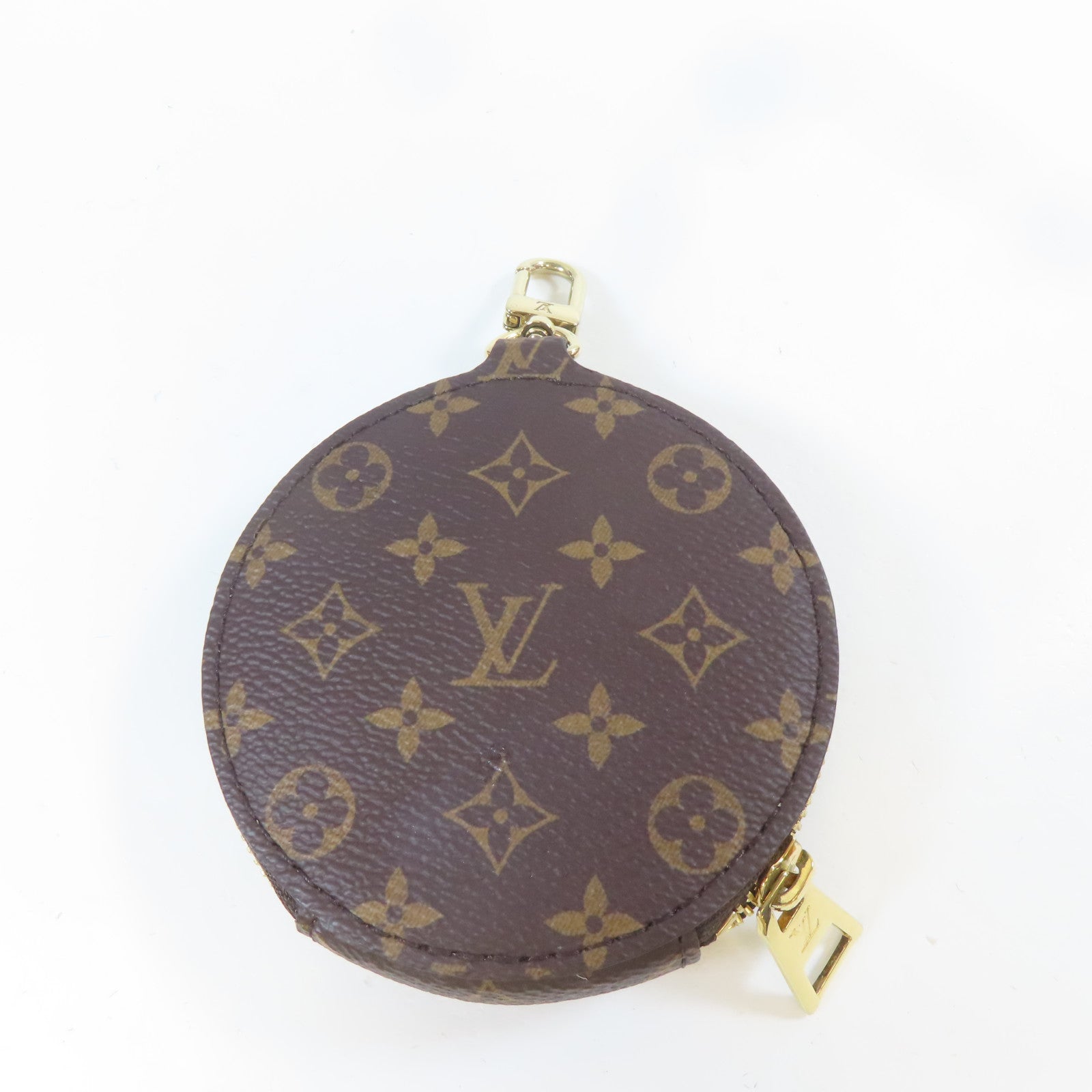 LOUIS VUITTON Monogram LV X YK On The Go PM金扣手挽肩背兩用袋啡色