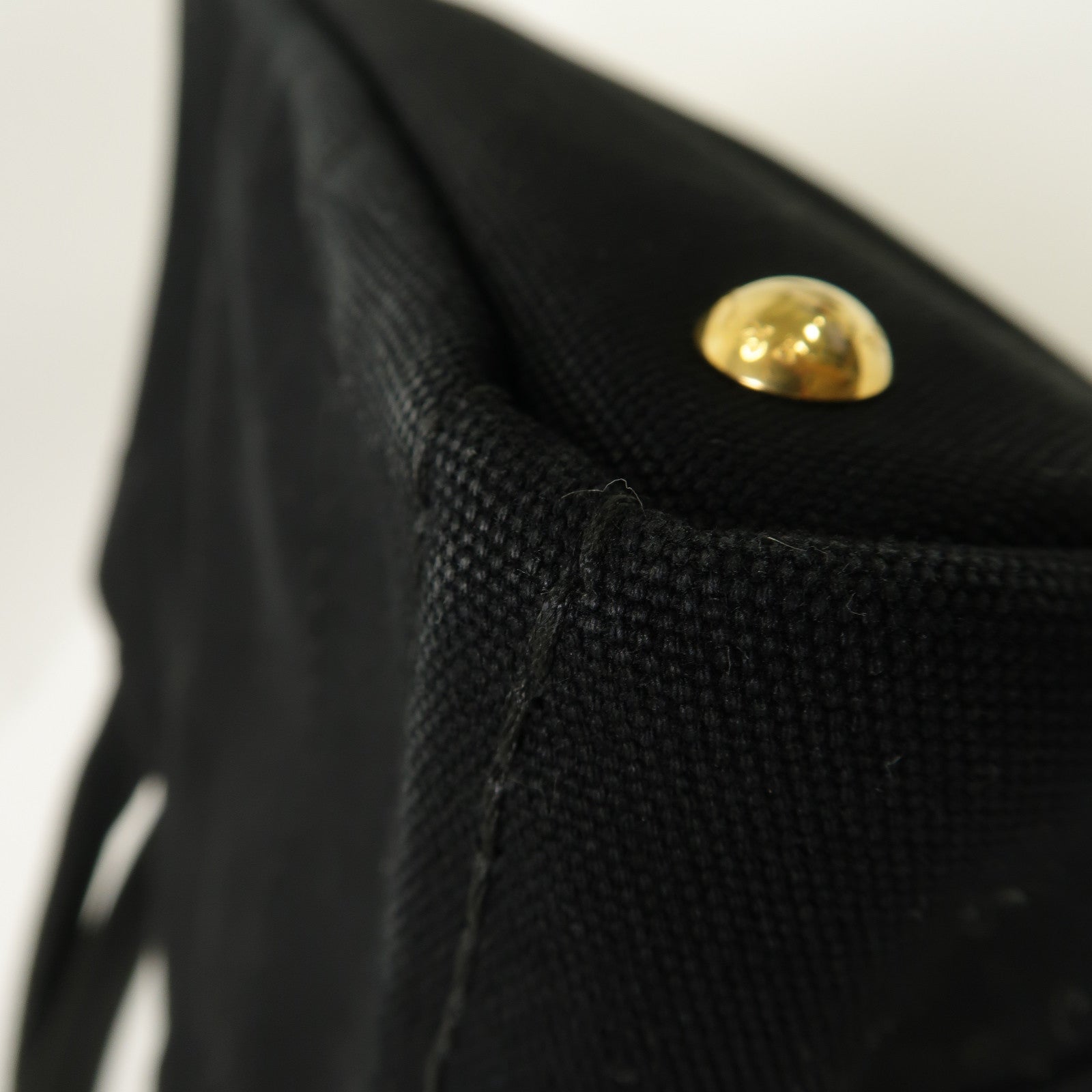 PRADA 帆布2 Way Bag金扣手挽肩背兩用袋黑色
