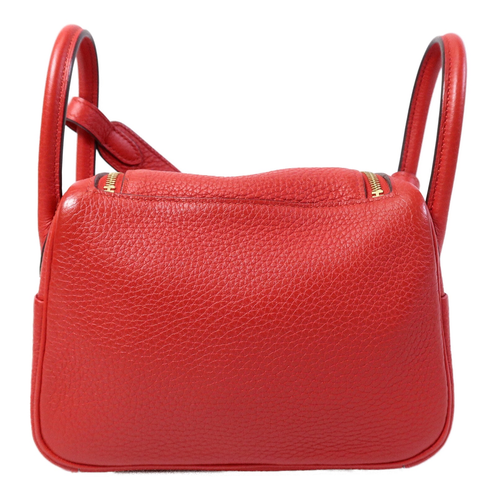 HERMES Clemence皮革Mini Lindy金扣手挽肩背兩用袋