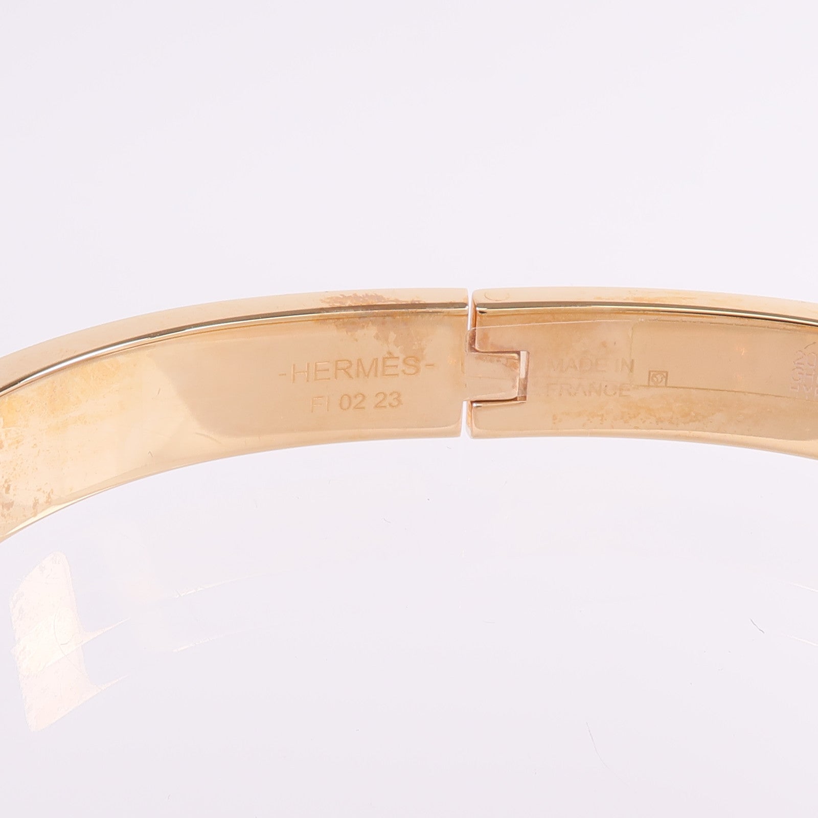 HERMES 金屬/琺瑯Mini Clic Chaine d'Ancre手鐲