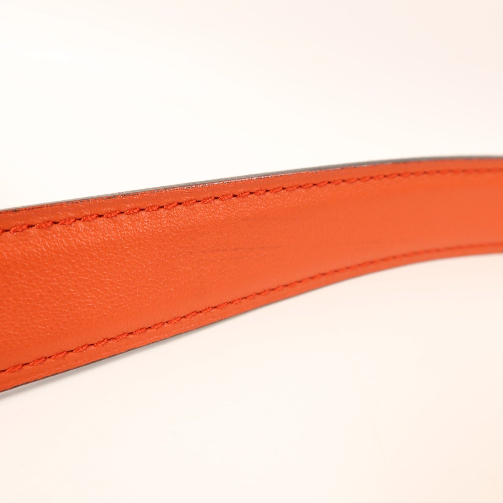 HERMES Epsom皮革H Belt金扣皮帶Anemone/Capucine
