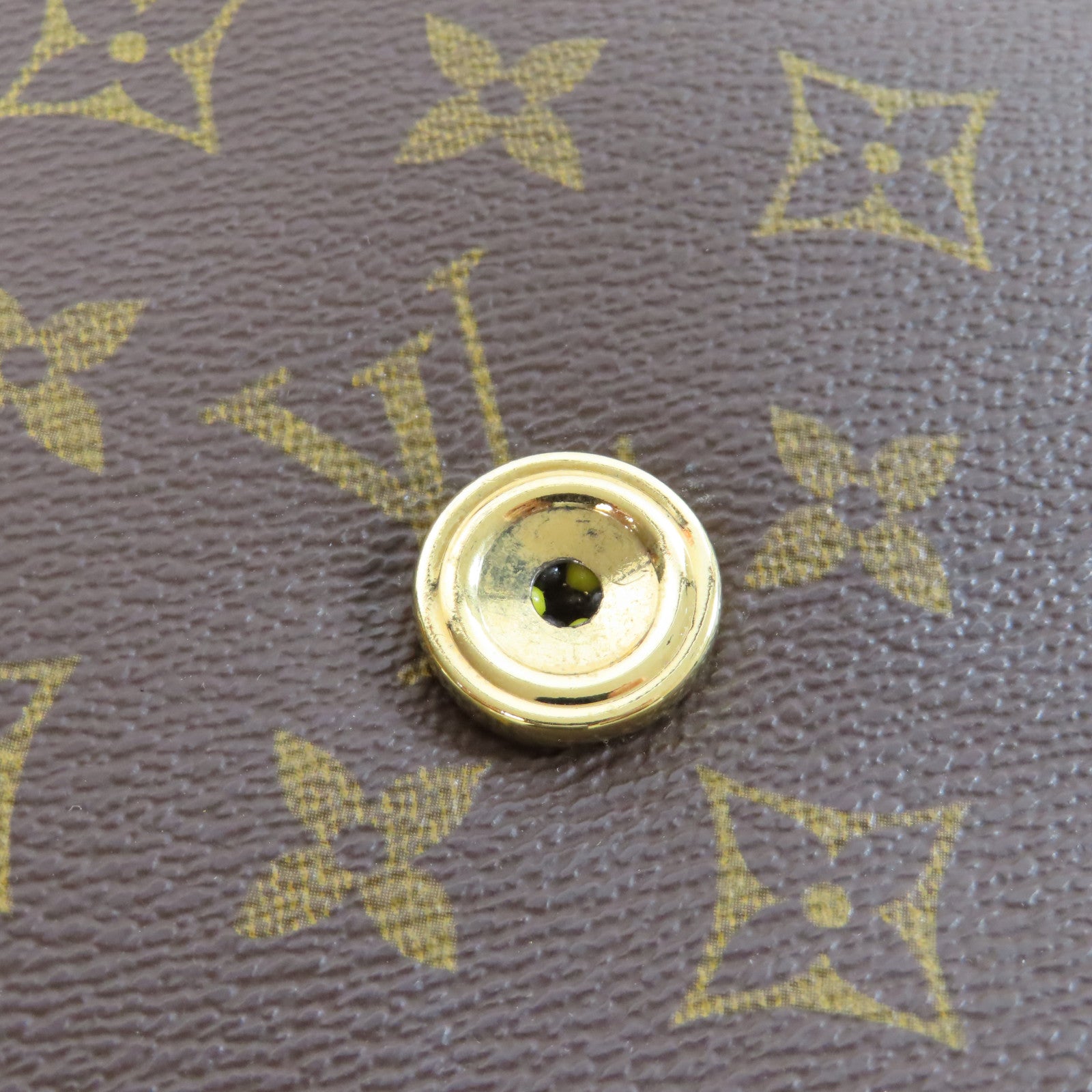 LOUIS VUITTON Monogram Saint Cloud金扣肩背袋啡色