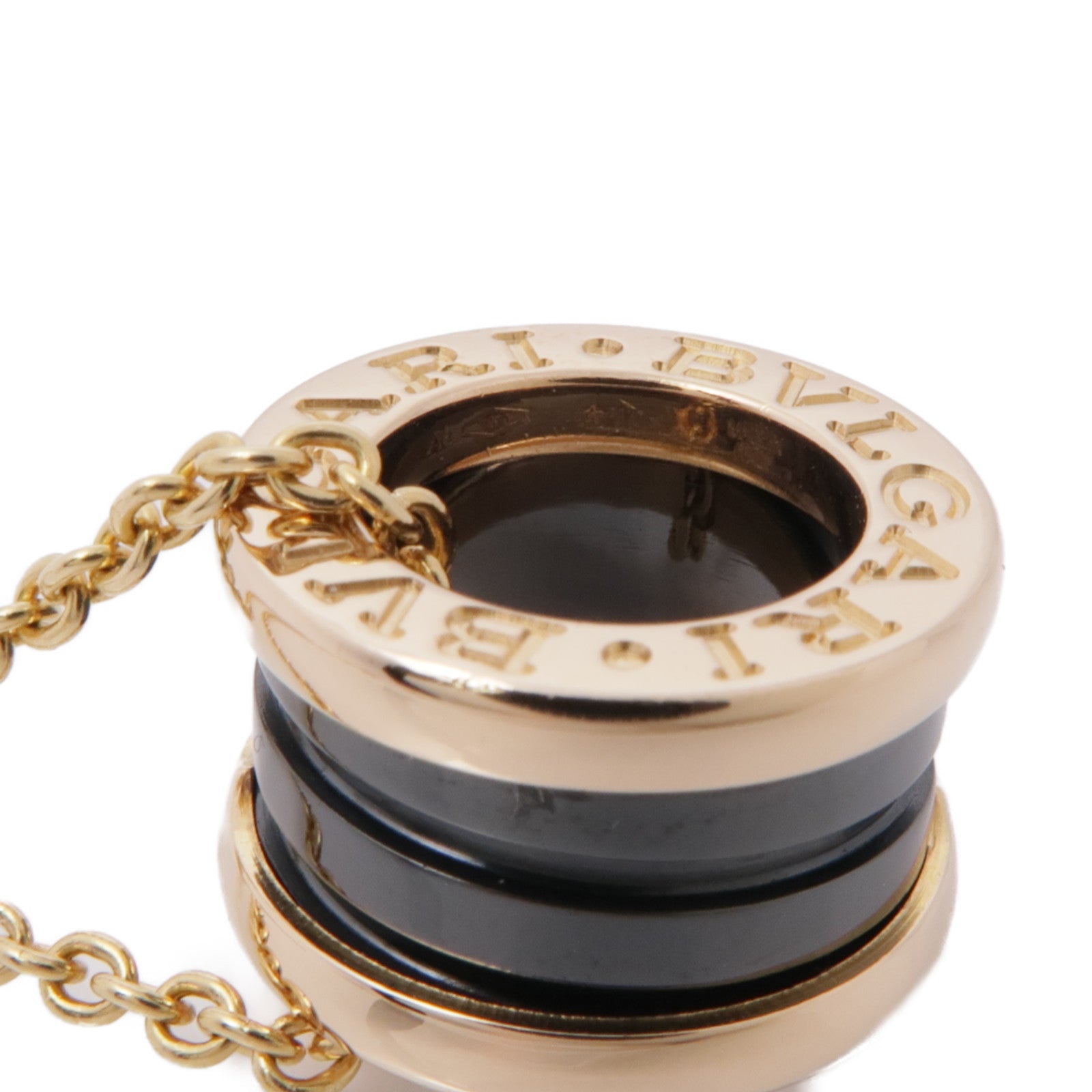 BVLGARI 18K玫瑰金/陶瓷B.zero1 Necklace項鍊