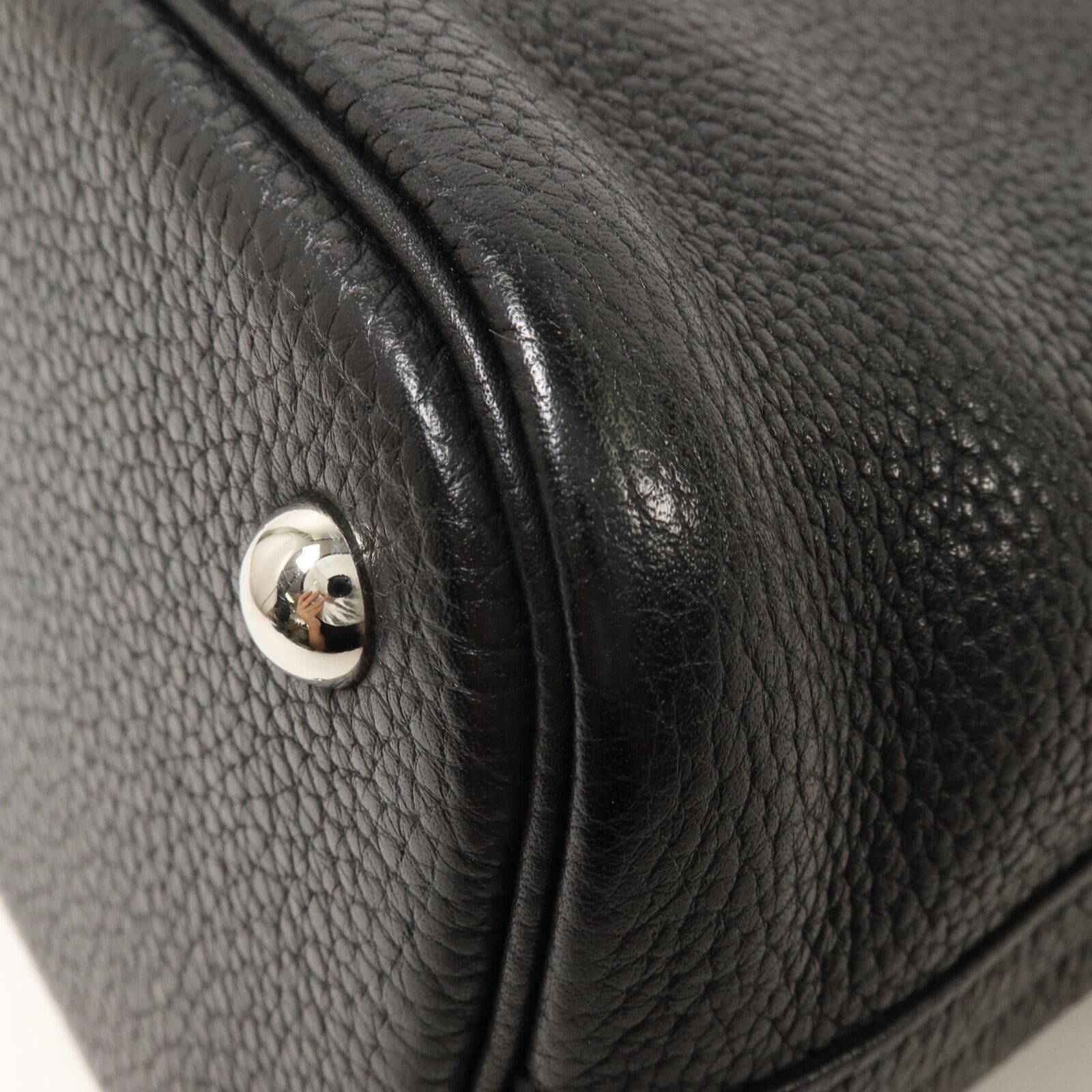 HERMES Clemence皮革Bolide 31手挽袋Noir