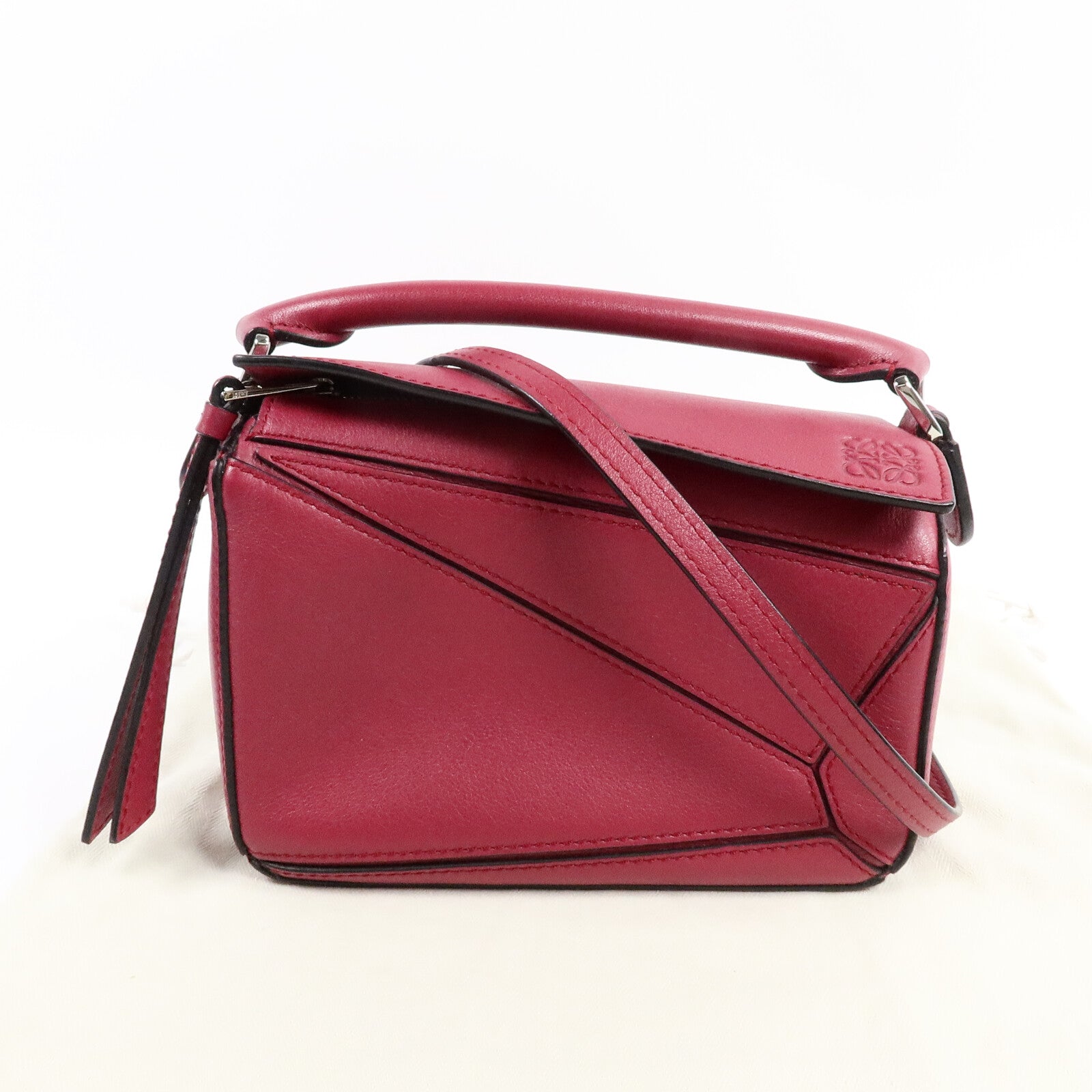 LOEWE 牛皮皮革Mini Puzzle手挽肩背兩用袋