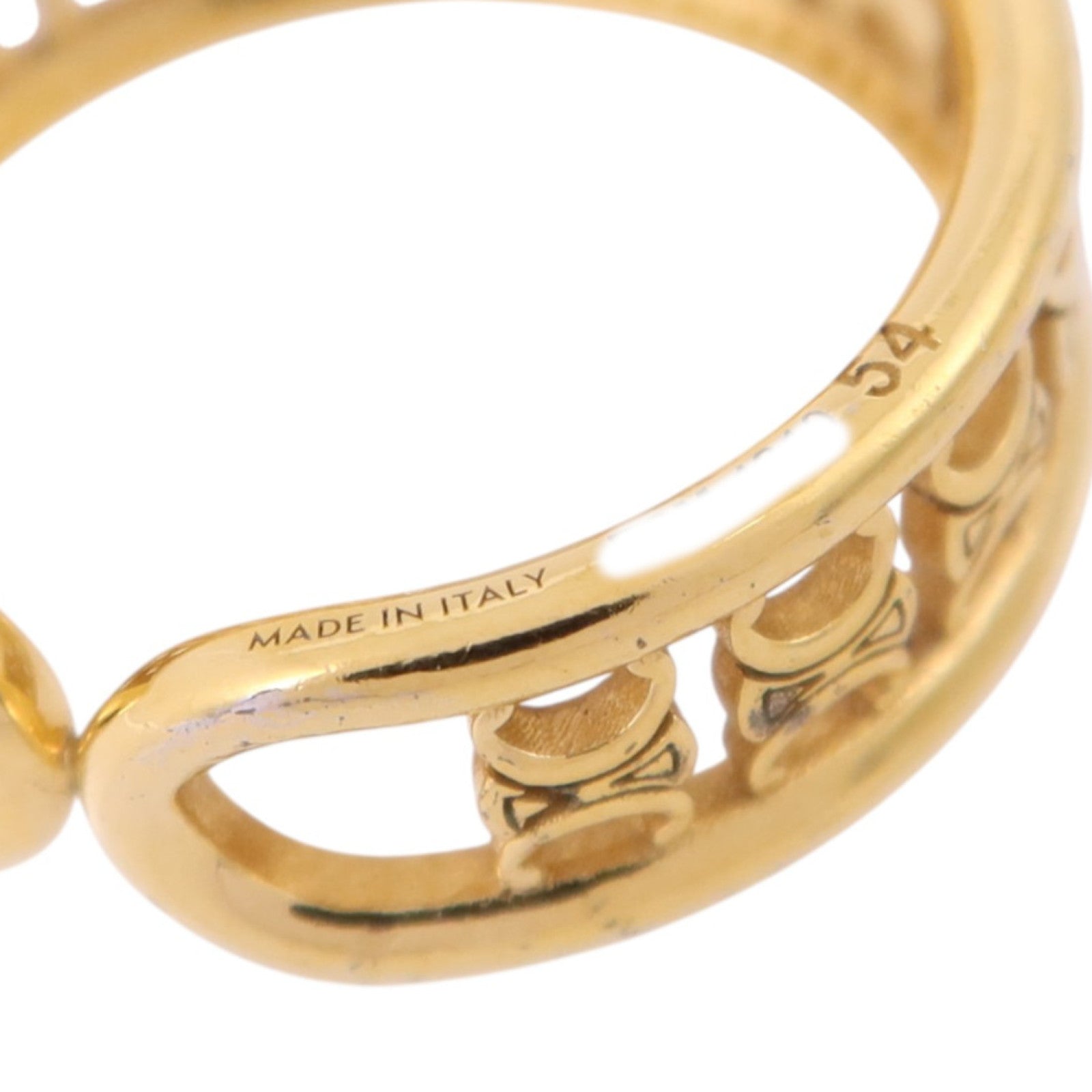 CELINE 金屬Triomphe Multi Ring戒指#54/US#6.5
