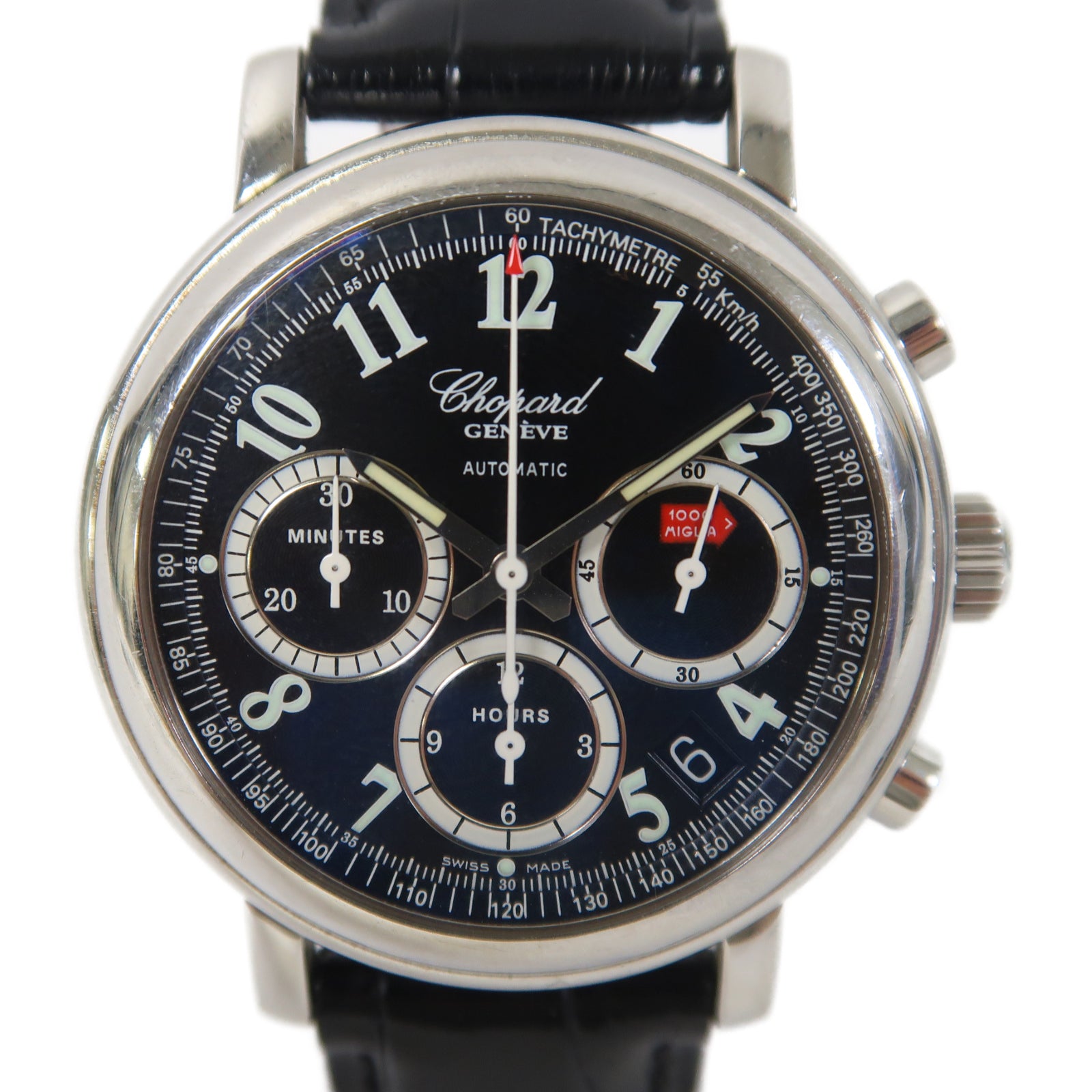 Chopard Mile Miglia不鏽鋼手錶自動機芯黑色