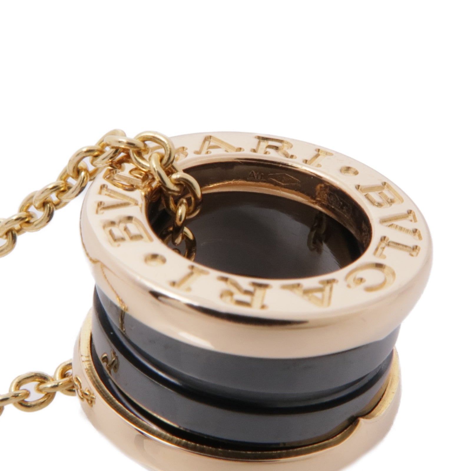 BVLGARI 18K玫瑰金/陶瓷B.zero1 Necklace項鍊