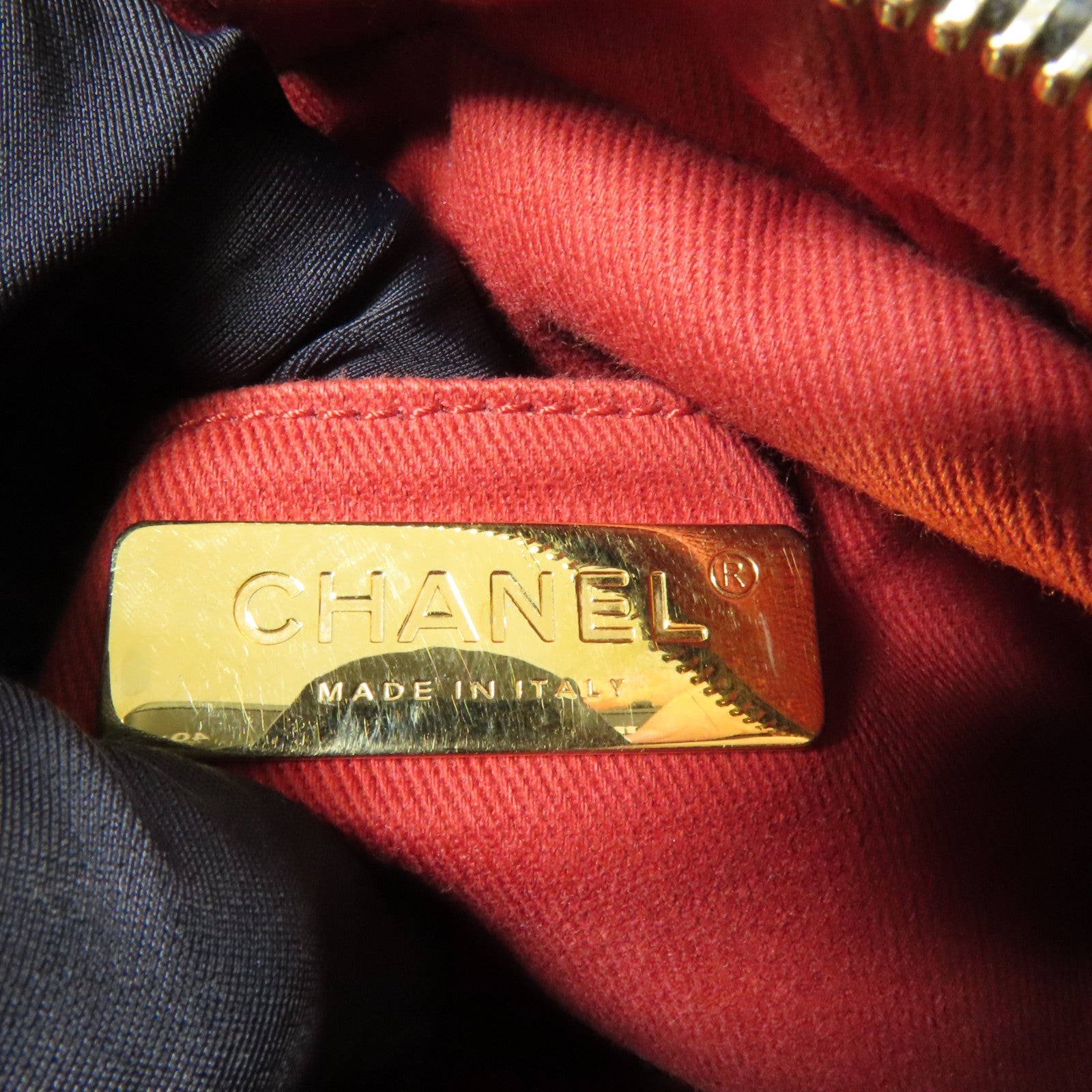 CHANEL 羊皮皮革Shoulder Bag金扣鏈帶肩背袋