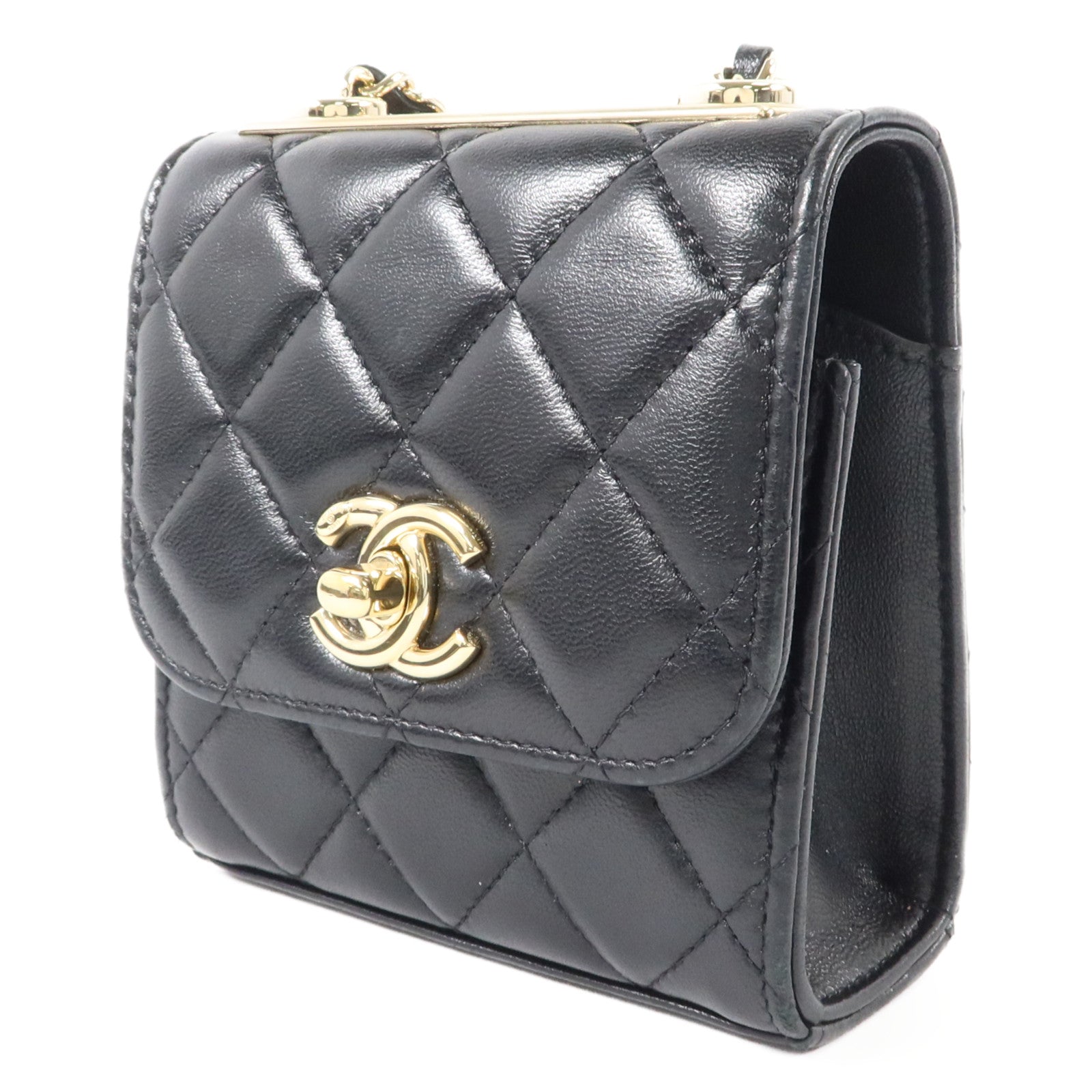 CHANEL 羊皮皮革Trendy CC Mini Wallet On Chain鏈帶肩背袋