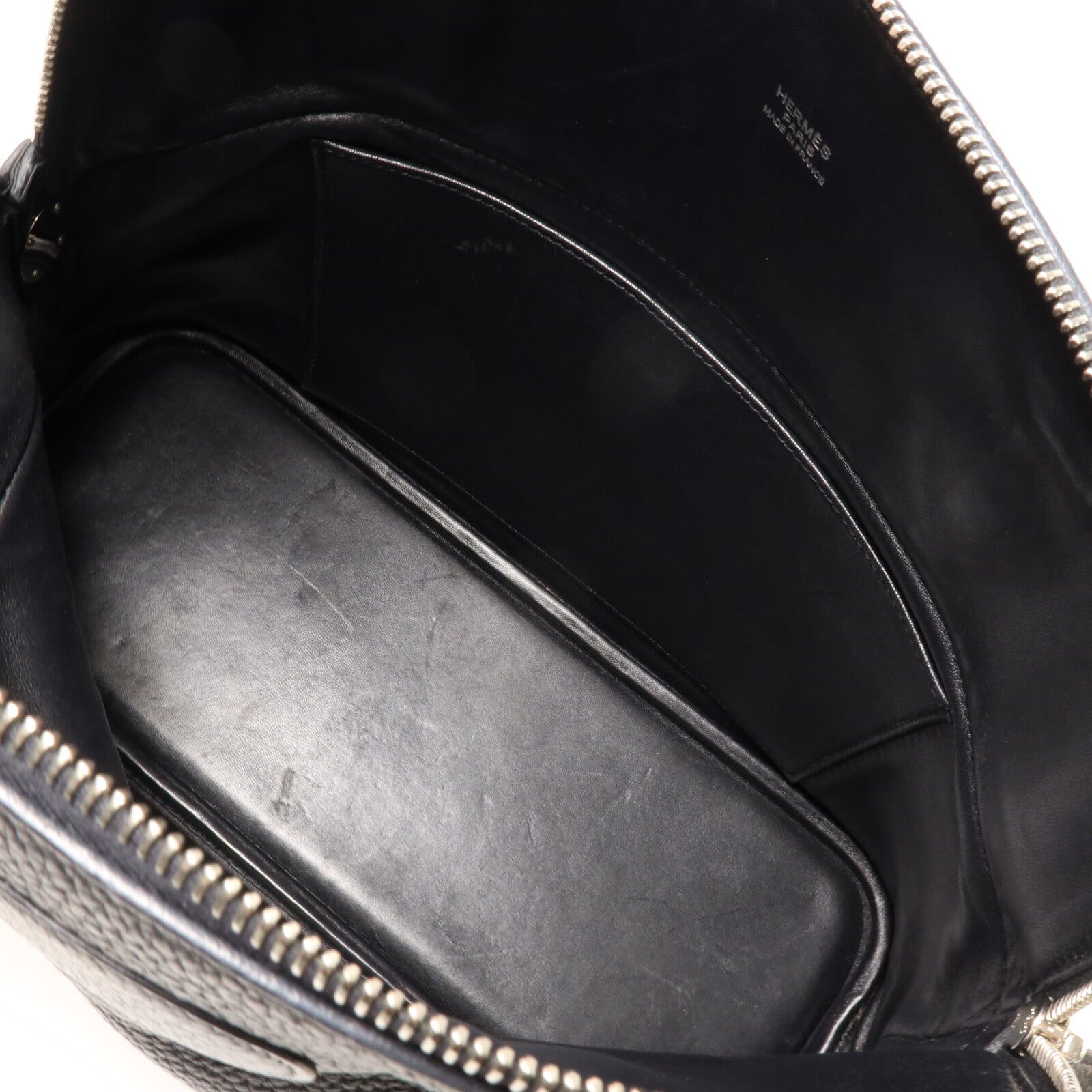 HERMES Clemence皮革Bolide 31手挽袋Noir