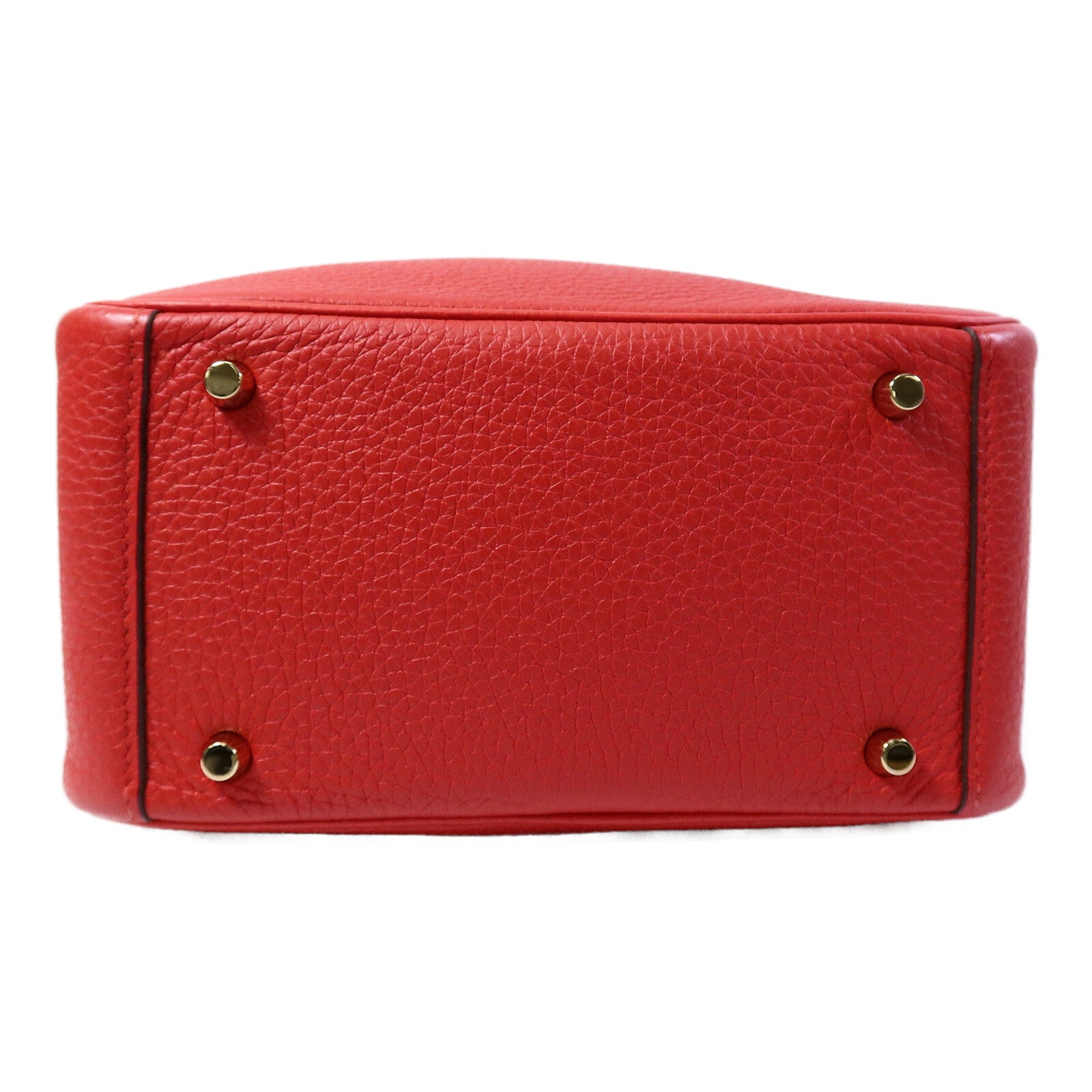 HERMES Clemence皮革Mini Lindy金扣手挽肩背兩用袋