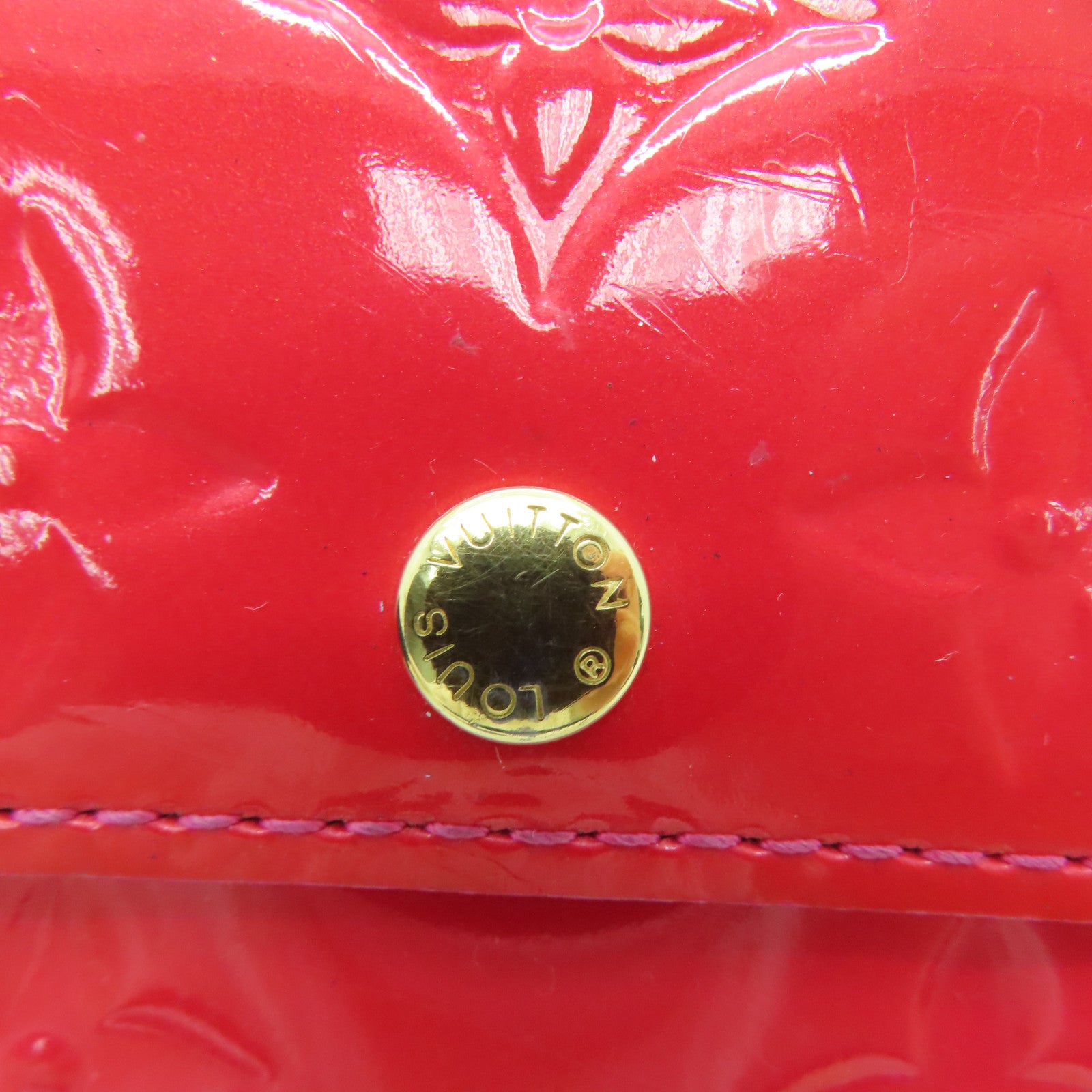 LOUIS VUITTON 【激減優惠】Venis Long Wallet金扣長錢包紅色