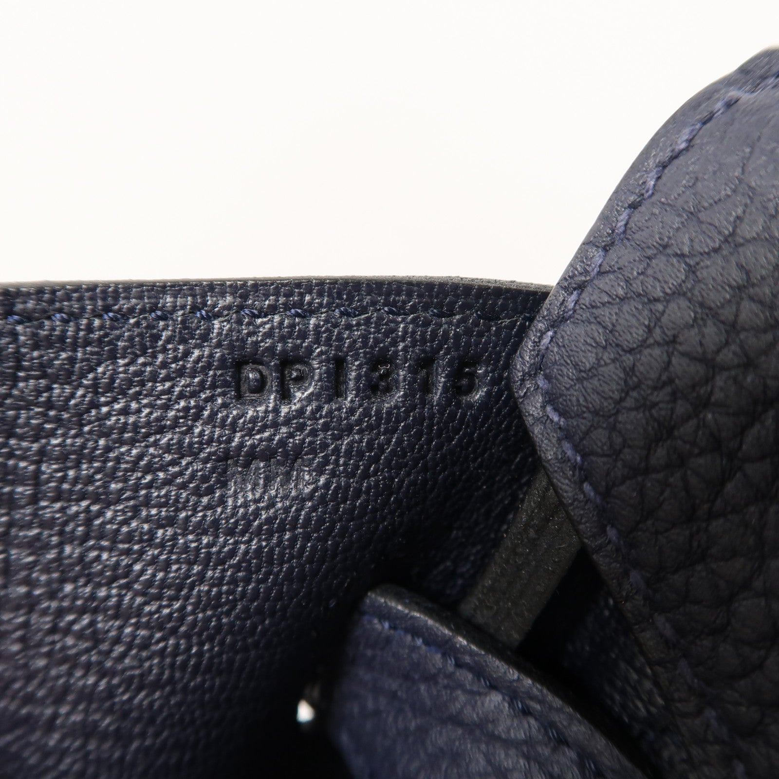 HERMES Clemence皮革Birkin 30金扣手挽袋Bleu Nuit午夜藍色