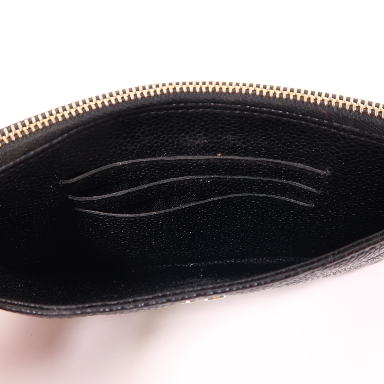 CHANEL 牛皮皮革Long Wallet金扣長錢包