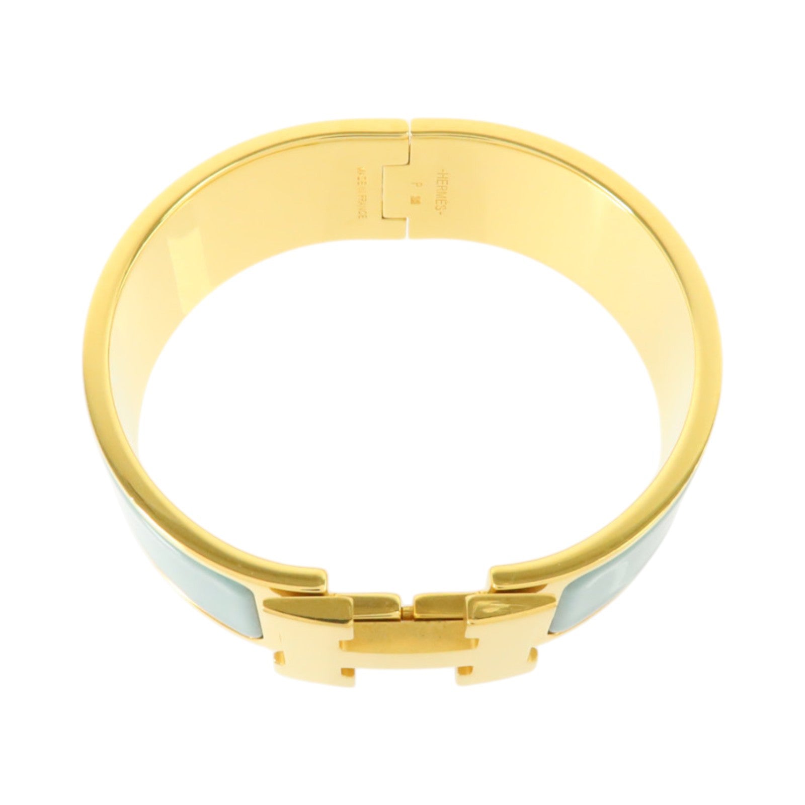 HERMES 金屬/琺瑯Clic Clac H Bracelet金扣手鏈
