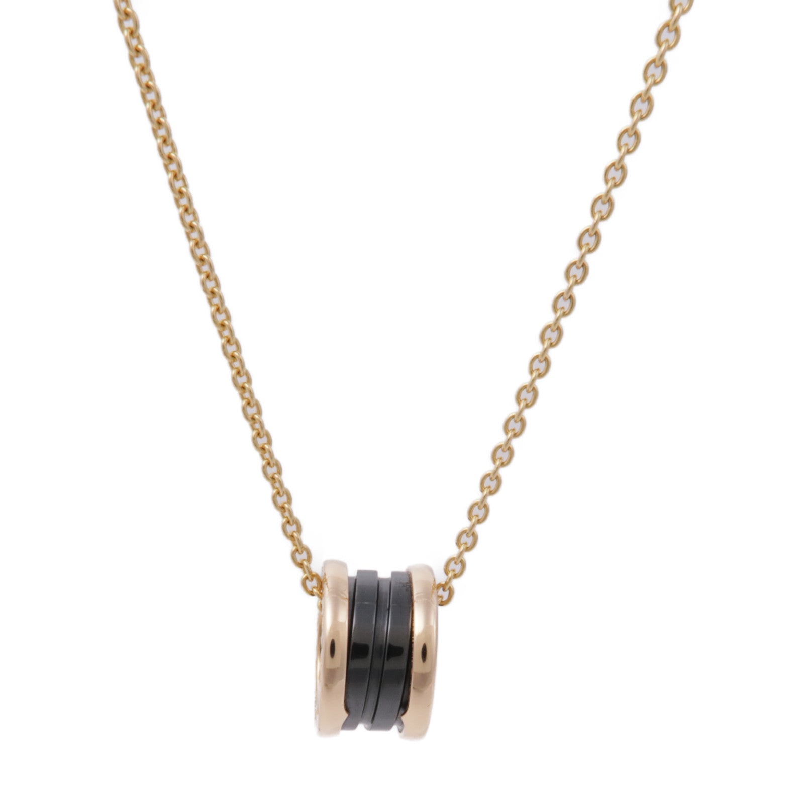 BVLGARI 18K玫瑰金/陶瓷B.zero1 Necklace項鍊