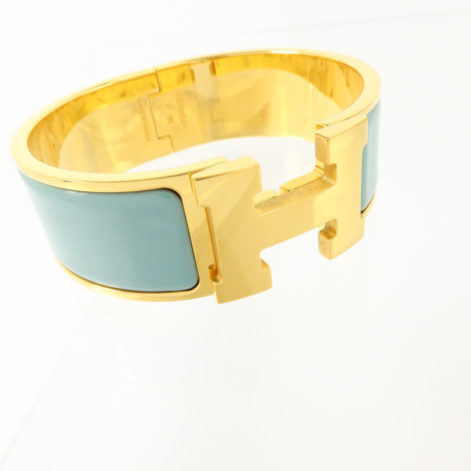 HERMES 金屬/琺瑯Clic Clac H Bracelet金扣手鏈