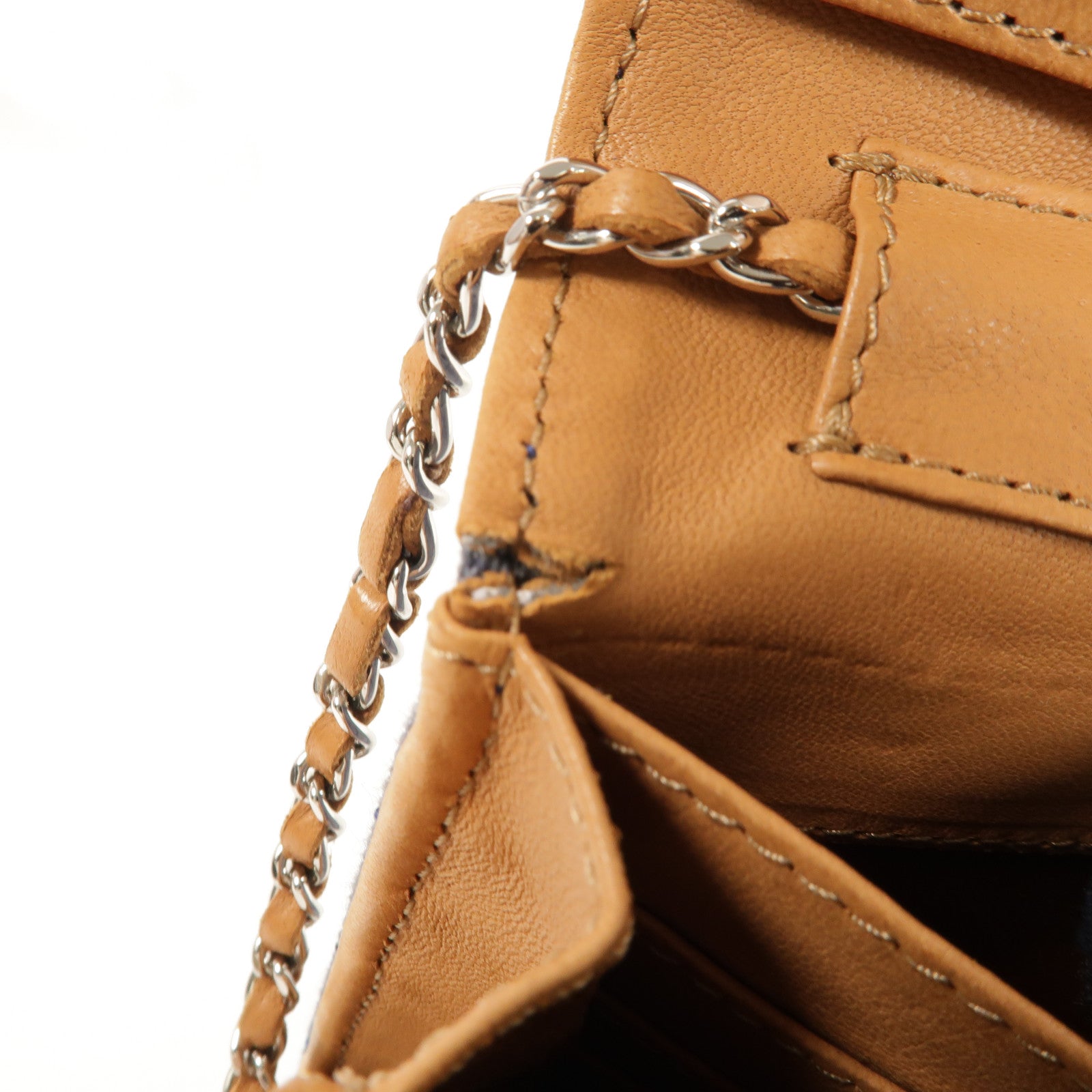 CHANEL Denim Chain Shoulder肩背袋
