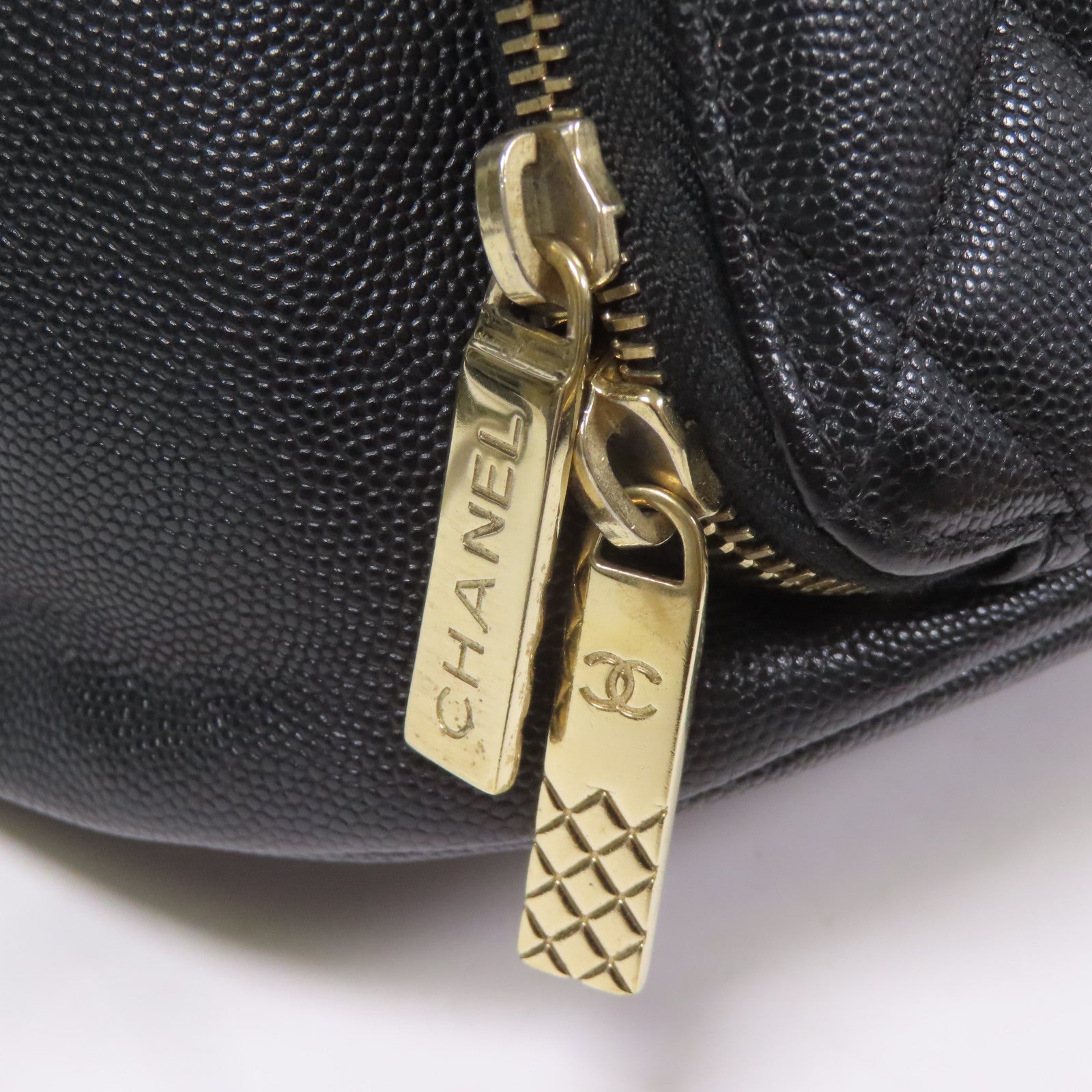 CHANEL 牛皮皮革Backpack金扣背包