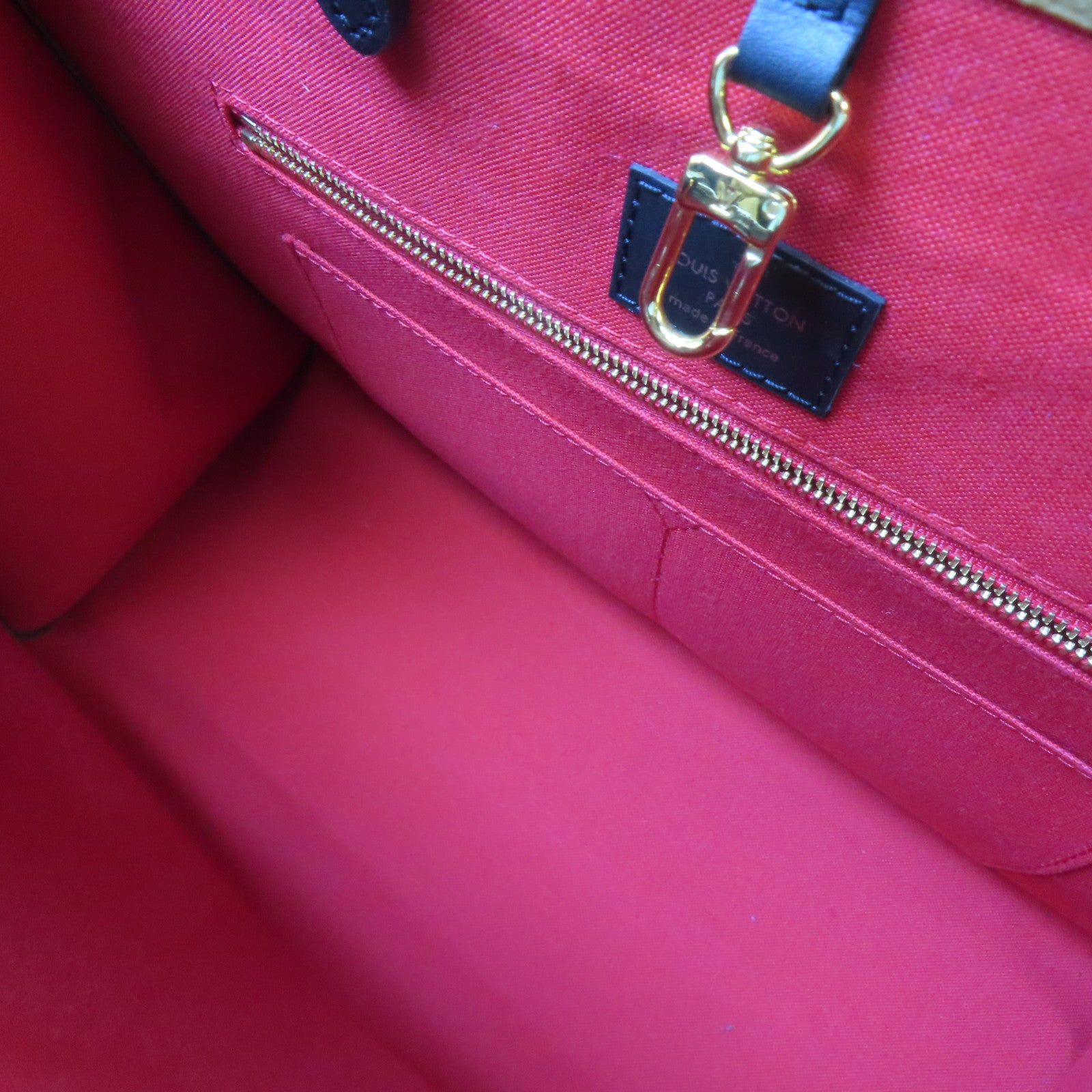 LOUIS VUITTON Monogram Giant On The Go MM金扣手挽肩背兩用袋啡色