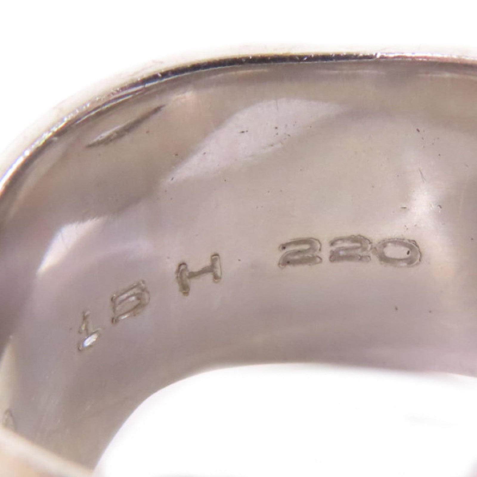 CHANEL 18K白金CHANEL Logo Ring戒指US#5.5