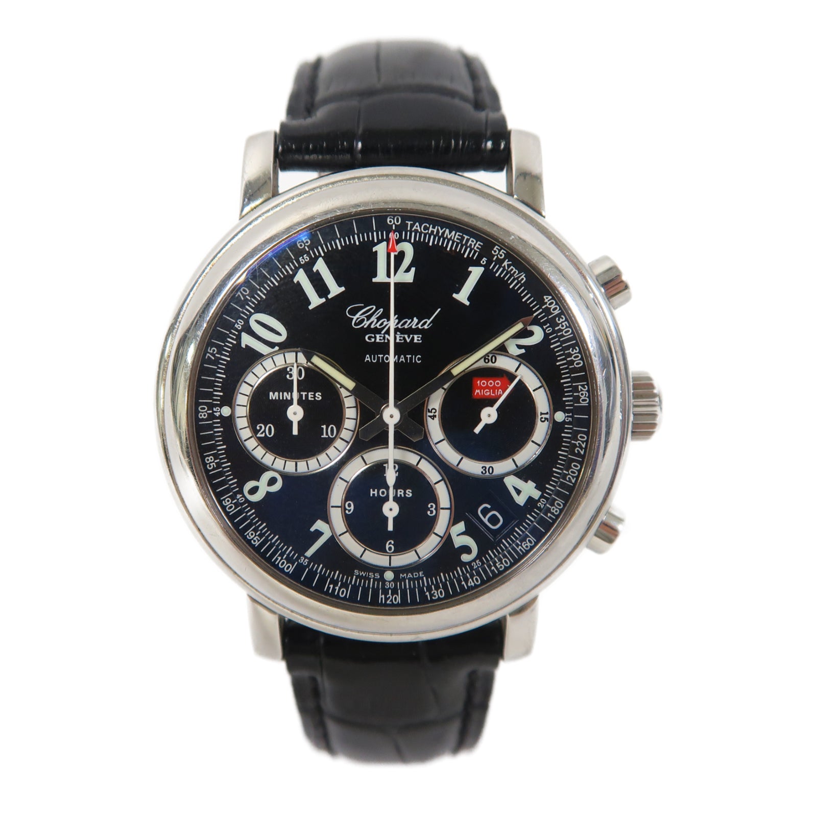 Chopard Mile Miglia不鏽鋼手錶自動機芯黑色
