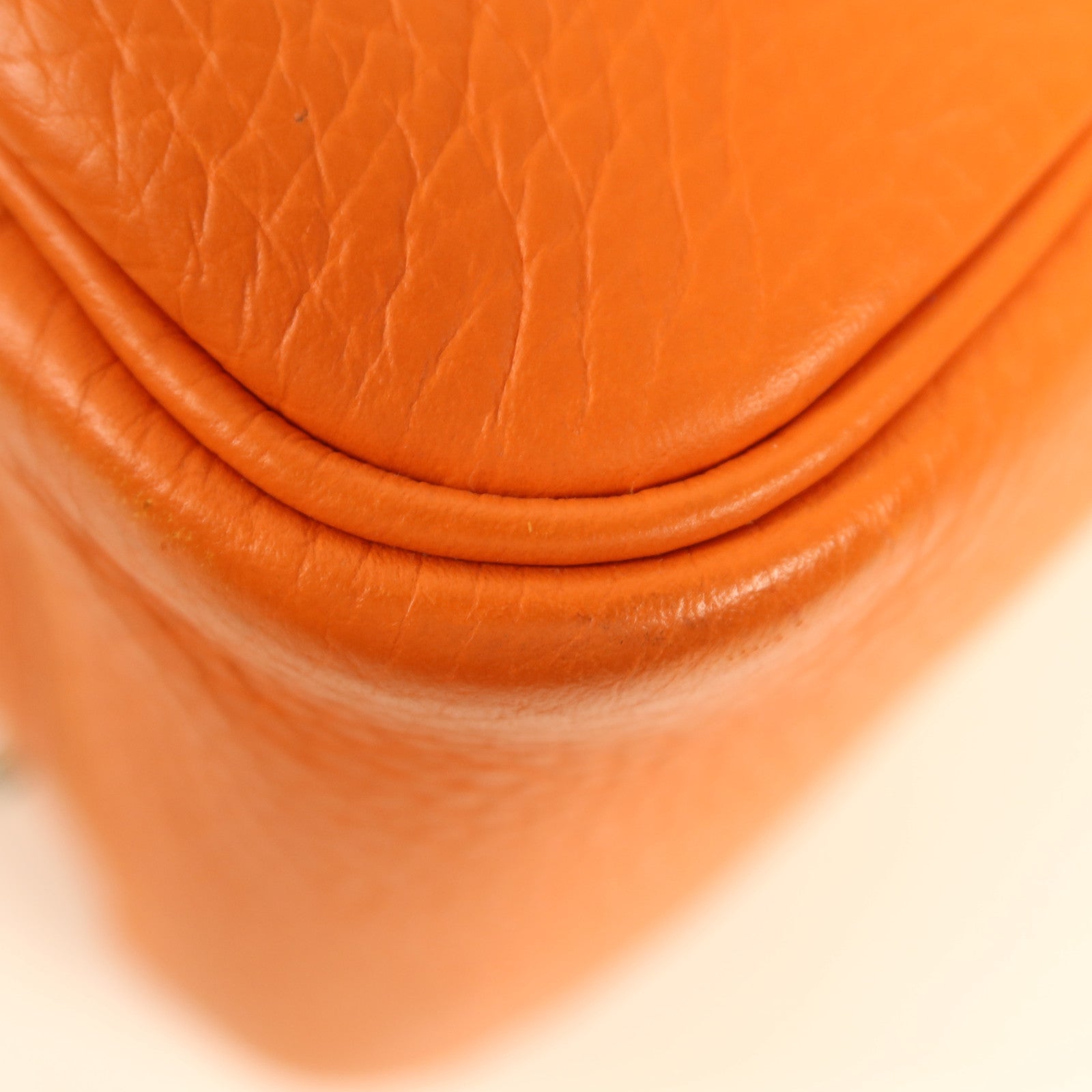 HERMES Clemence皮革Lindy 34銀扣手挽肩背兩用袋Feu