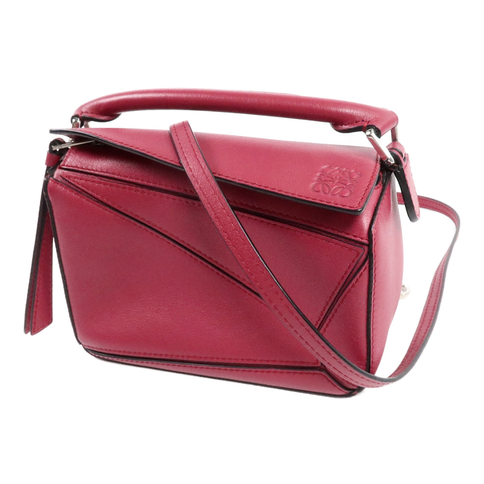 LOEWE 牛皮皮革Mini Puzzle手挽肩背兩用袋