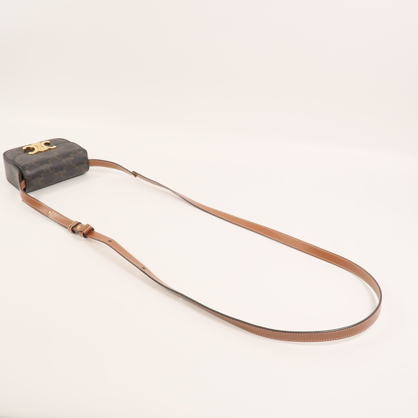 CELINE 塗層帆布Mini Claude肩背袋