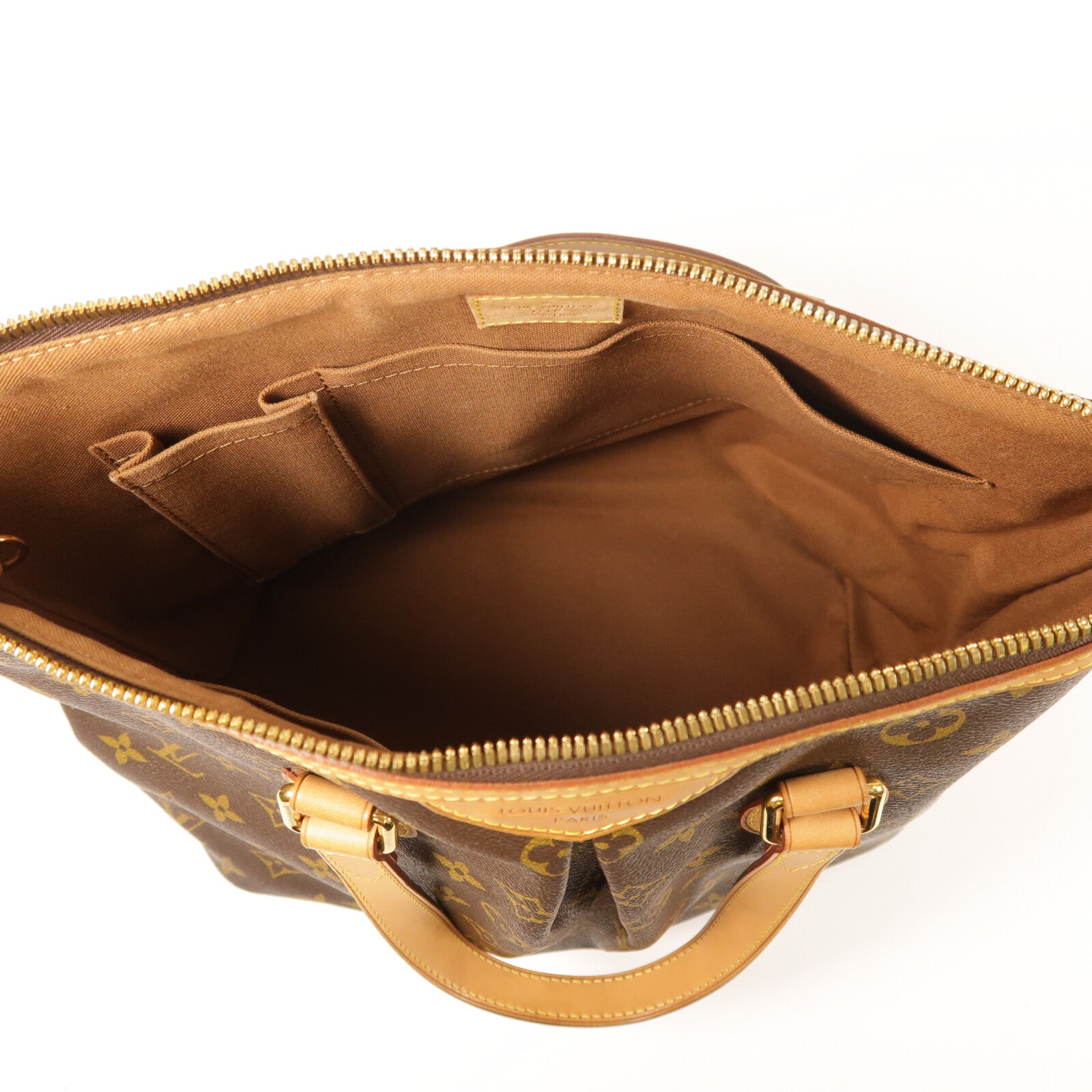 LOUIS VUITTON Monogram Palermo PM金扣手挽肩背兩用袋棕色