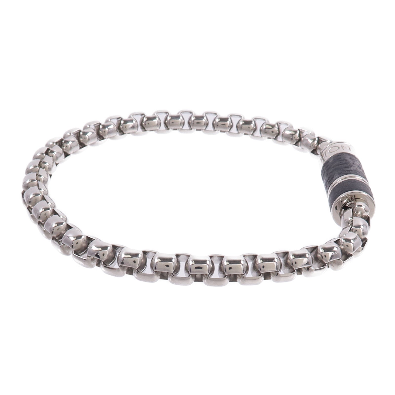 LOUIS VUITTON Monogram Eclipse Monogram Chain Bracelet手鏈