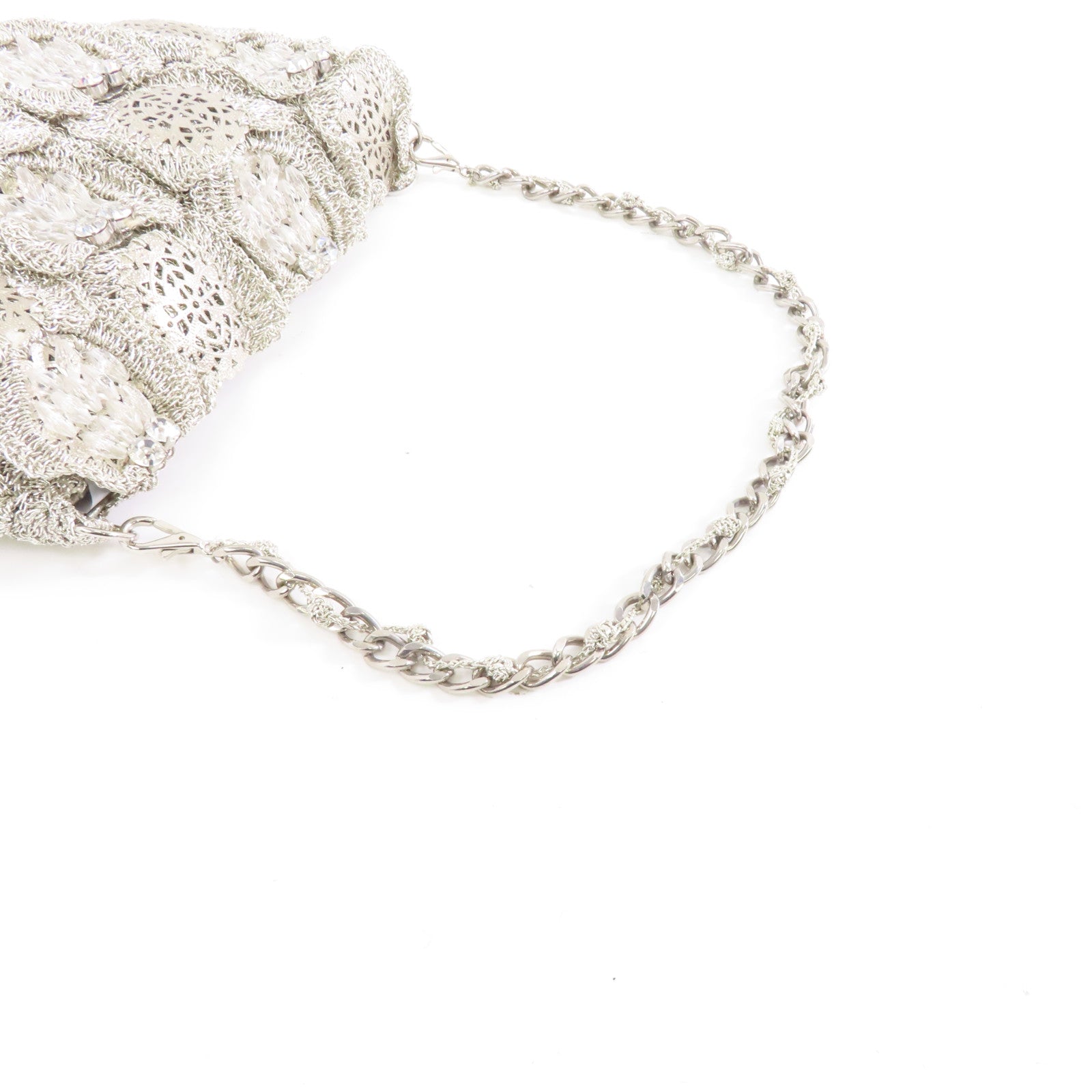 ANTEPRIMA Wire Chain Shoulder Bag銀扣鏈帶肩背袋銀色