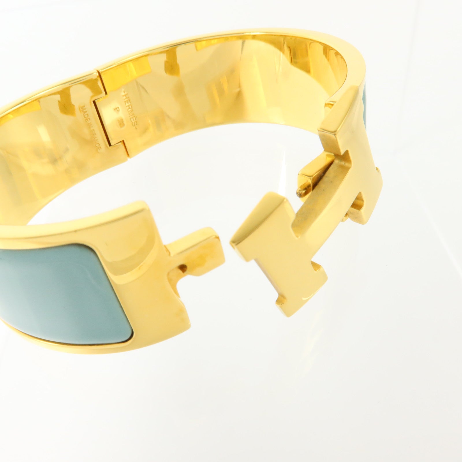 HERMES 金屬/琺瑯Clic Clac H Bracelet金扣手鏈