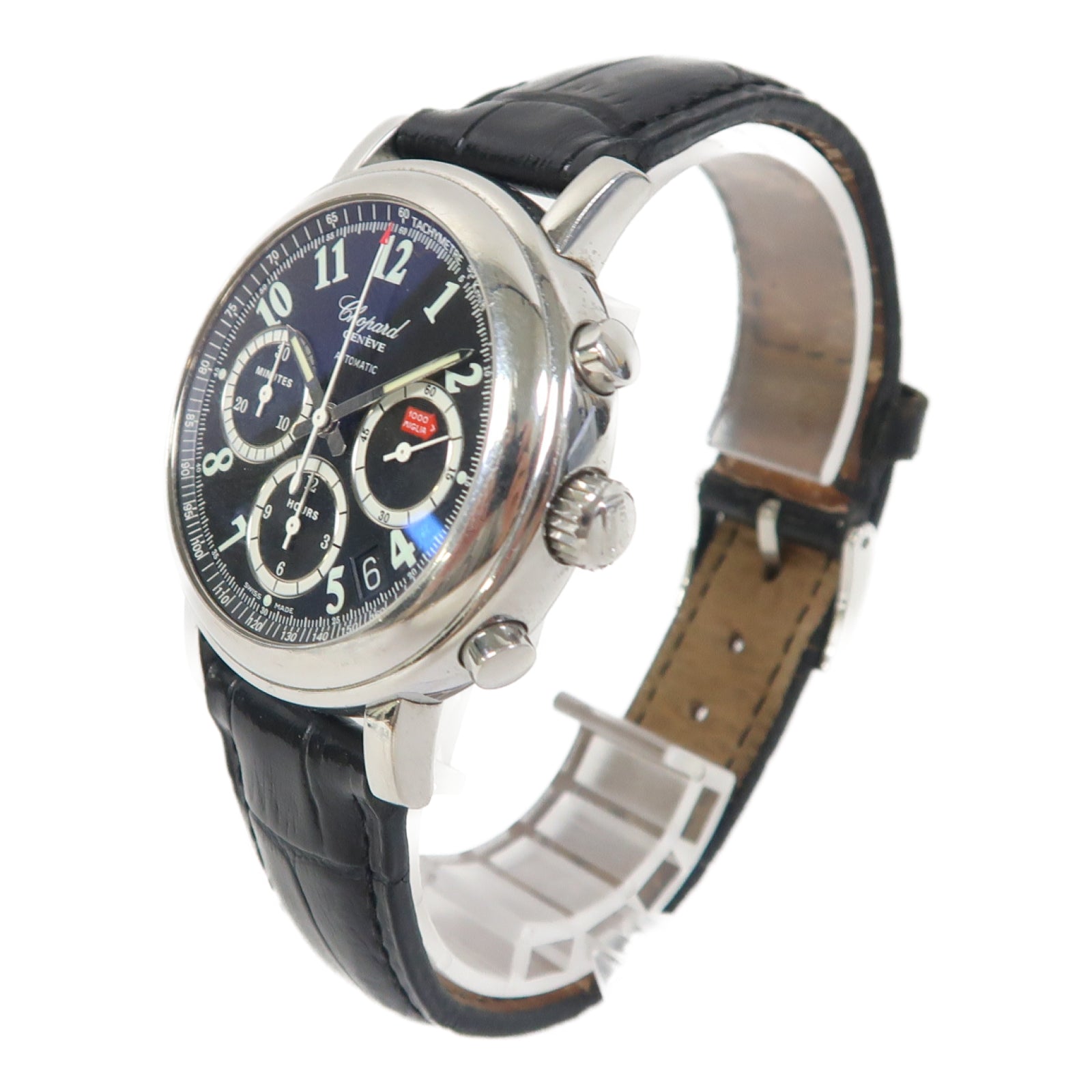Chopard Mile Miglia不鏽鋼手錶自動機芯黑色