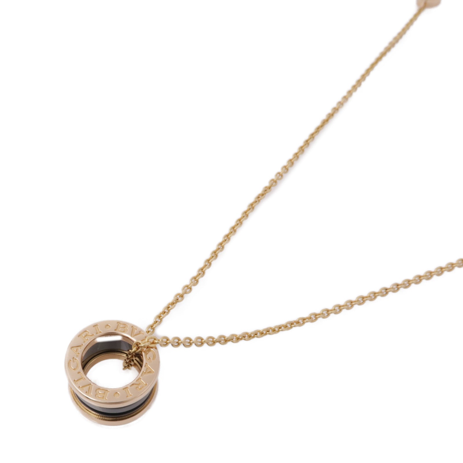 BVLGARI 18K玫瑰金/陶瓷B.zero1 Necklace項鍊