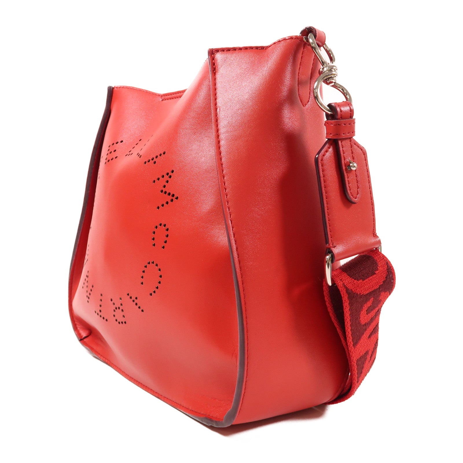 Stella McCartney 皮革Shoulder Bag銀扣肩背袋
