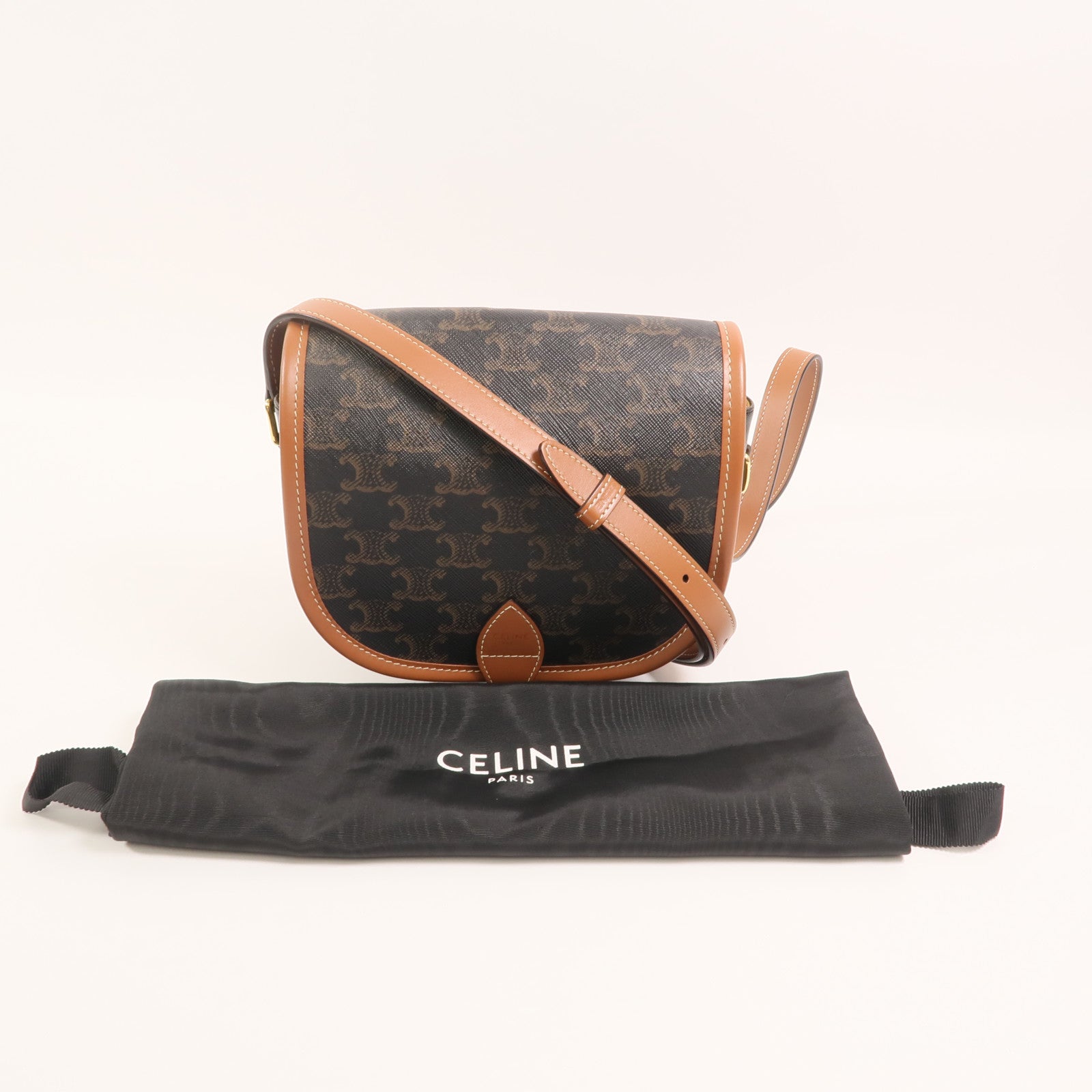 CELINE 塗層帆布Folco肩背袋